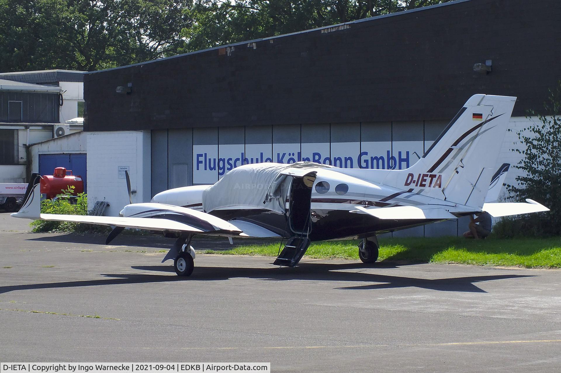 D-IETA, 1980 Cessna 414A Chancellor C/N 414A-0473, Cessna 414A Chancellor at Bonn-Hangelar airfield during the Grumman Fly-in 2021