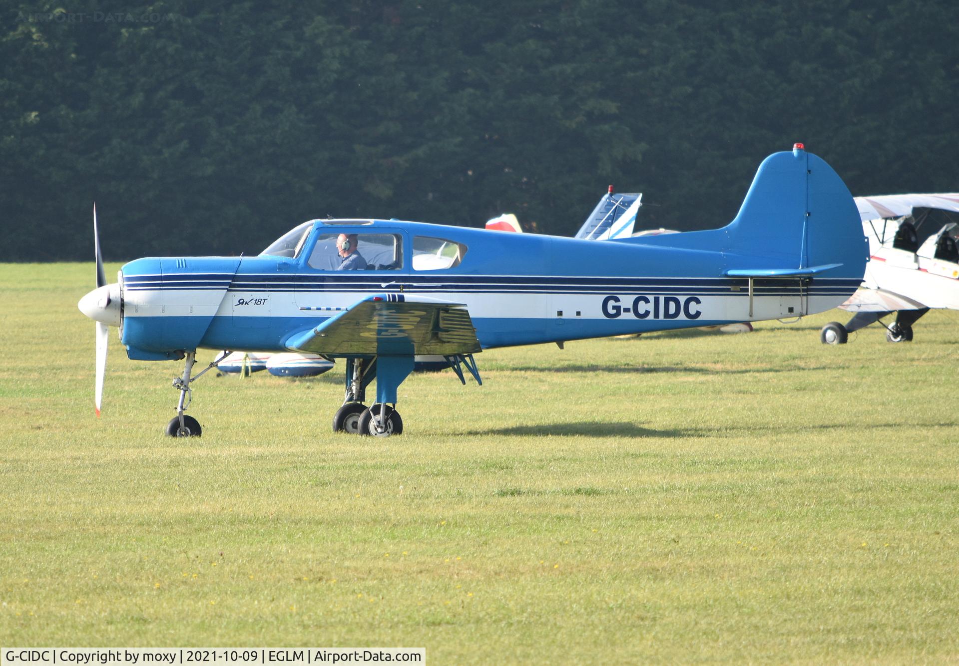 G-CIDC, 1998 Yakovlev Yak-18T C/N 15-35, Yakovlev Yak-18T at White Waltham. Ex HA-YAU