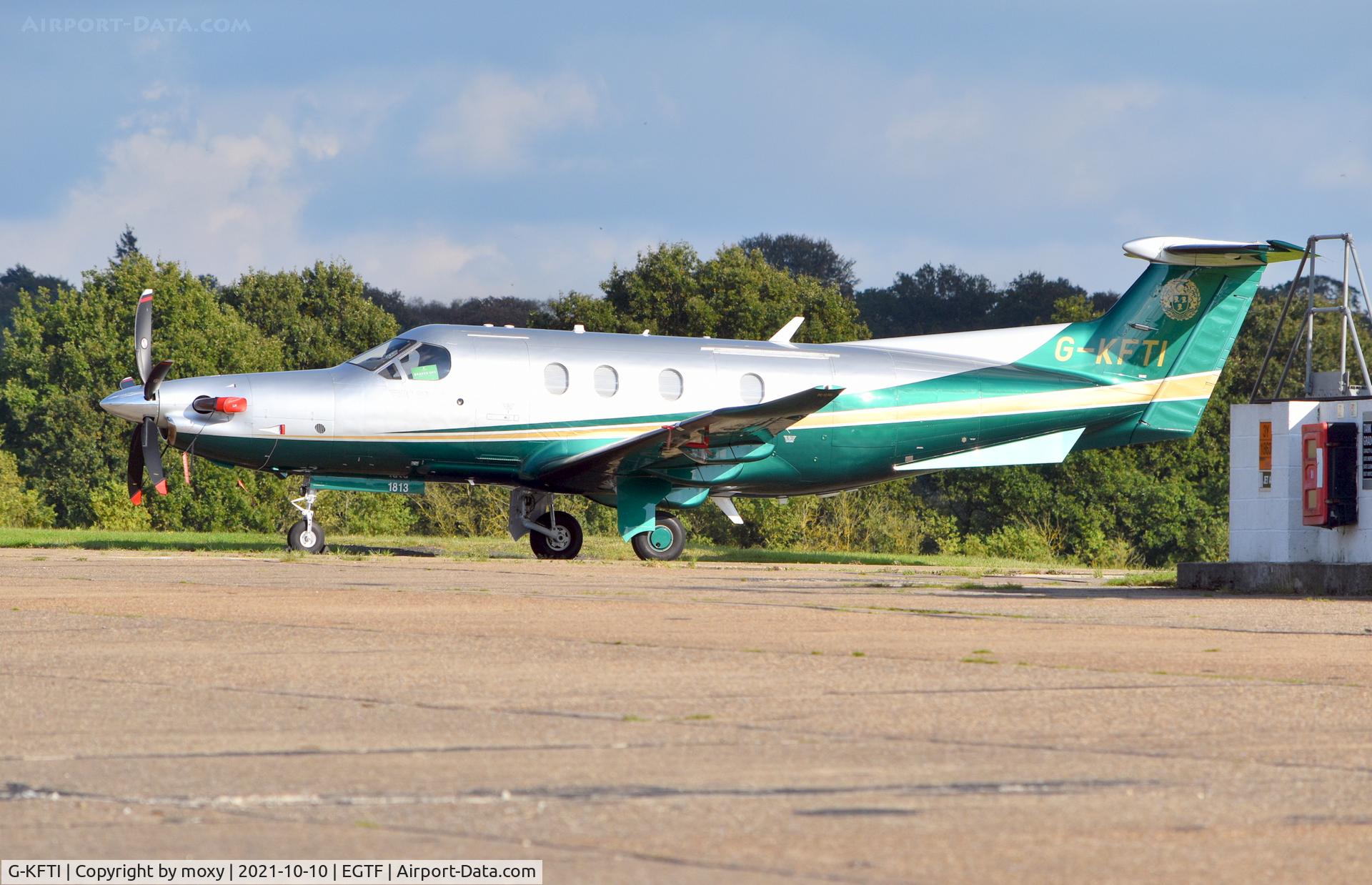 G-KFTI, 2018 Pilatus PC-12/47E C/N 1813, Pilatus PC-12/47E at Fairoaks. Ex HB-FSX