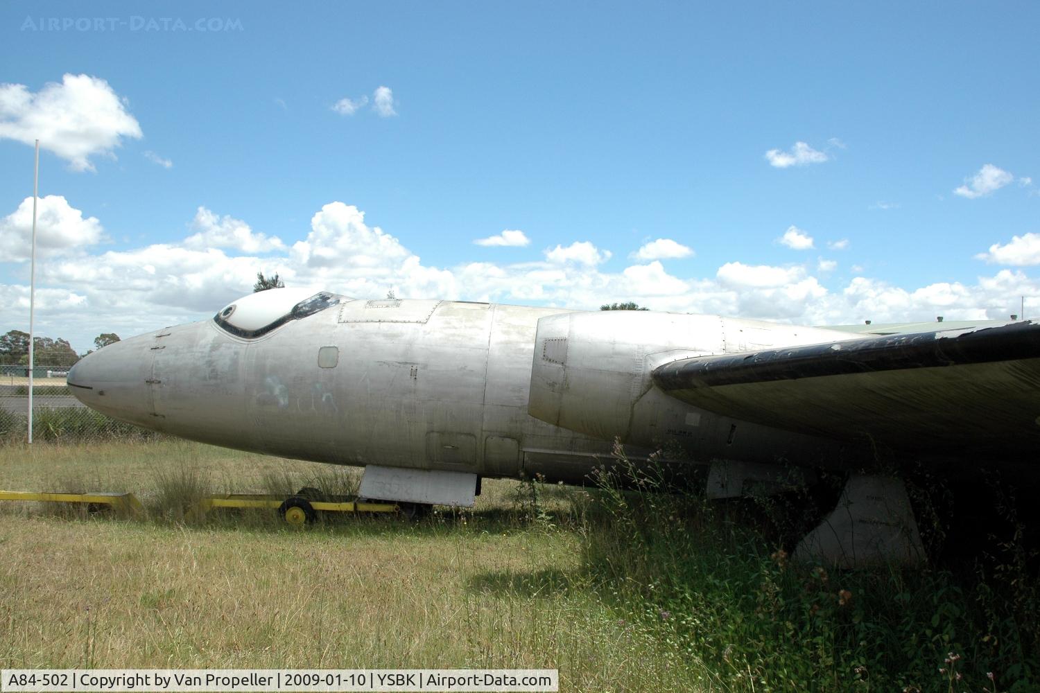 A84-502, 1956 English Electric Canberra T.4 C/N 71469, English Electric Canberra T.4 at the Australian Aviation Museum at Bankstown airport, NSW, 2009