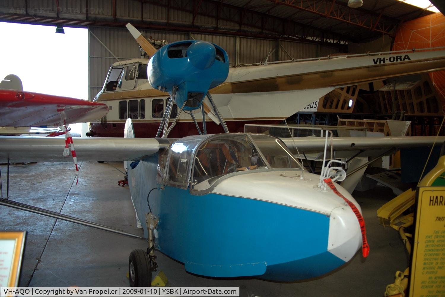 VH-AQO, 1993 Volmer VJ-22 Sportsman C/N N605, Volmer VJ-22 Sportsman in the Australian Aviation Museum at Bankstown airport, NSW, 2009. It reportedly never flew.