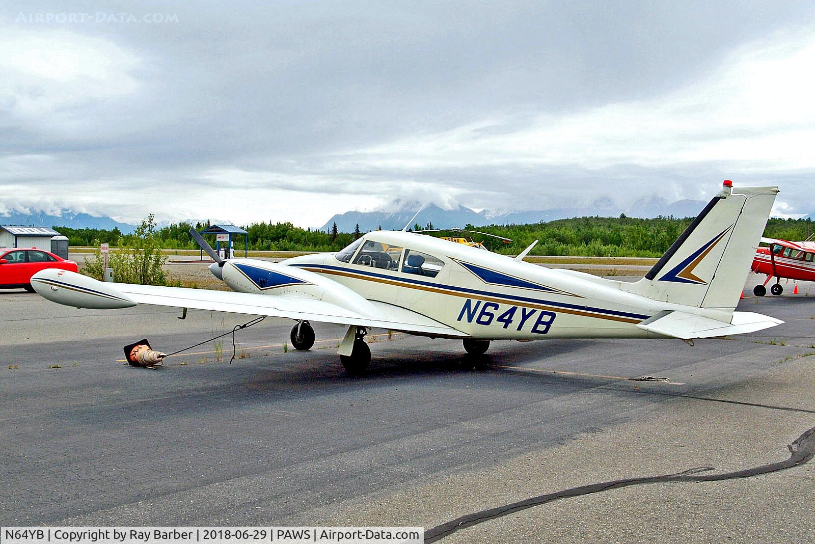 N64YB, 1964 Piper PA-30 Twin Comanche C/N 30-331, N64YB   Piper PA-30-160 Twin Comanche [30-331] Wasilla~N 29/06/2018