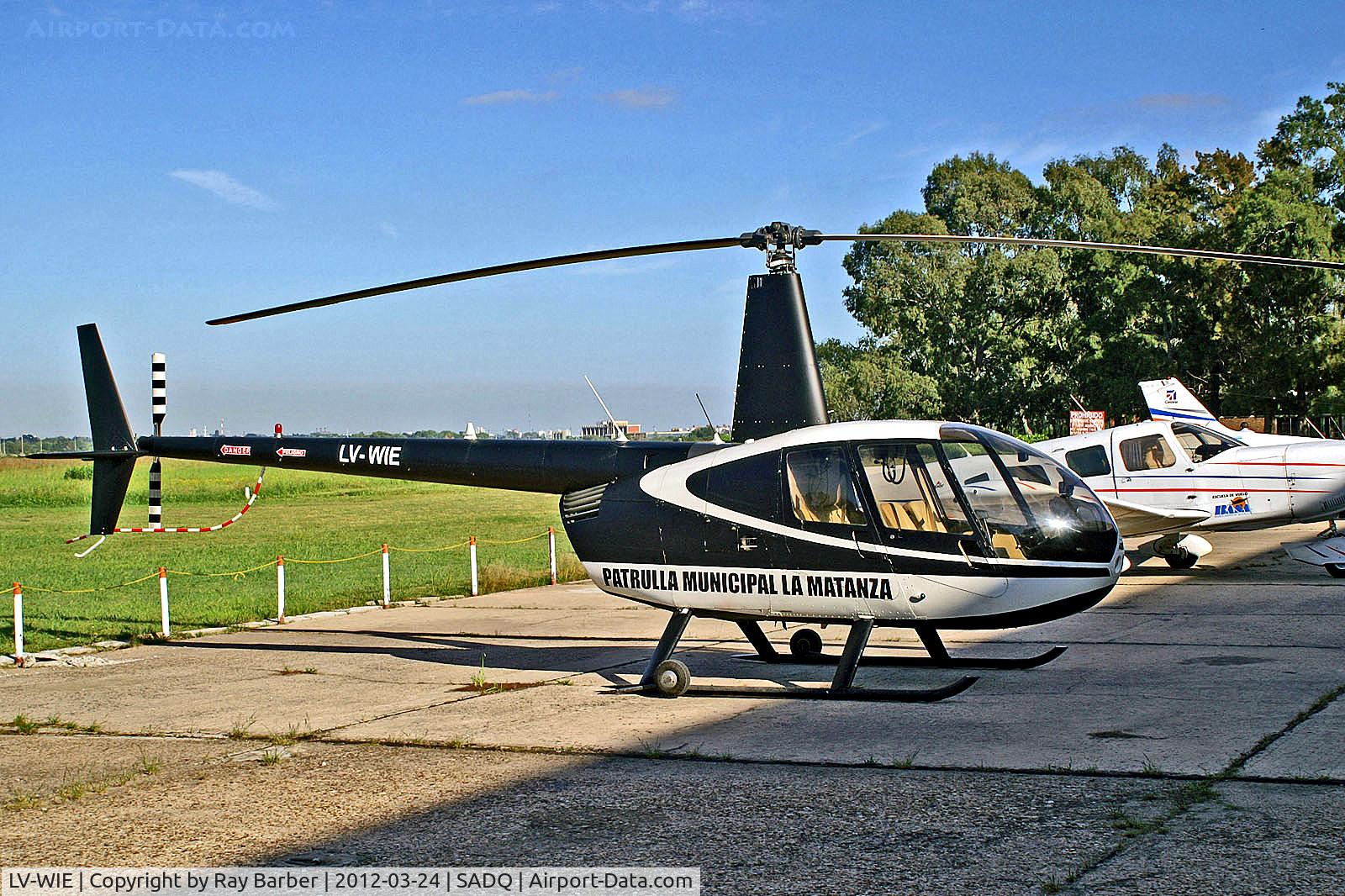 LV-WIE, 1994 Robinson R-44 Astro C/N 0080, LV-WIE   Robinson R-44 Astro [0080] (Patrulla Municipal la Matanza) Quilmes~LV 24/03/2012