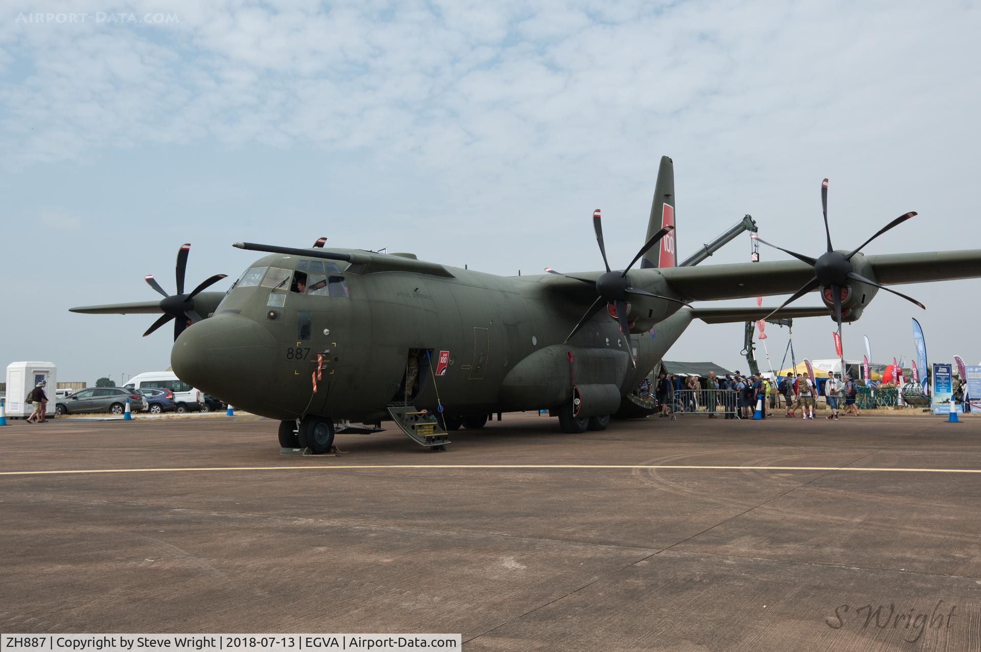 ZH887, 1999 Lockheed Martin C-130J Hercules C.5 C/N 382-5485, RIAT 2018 RAF Fairford UK