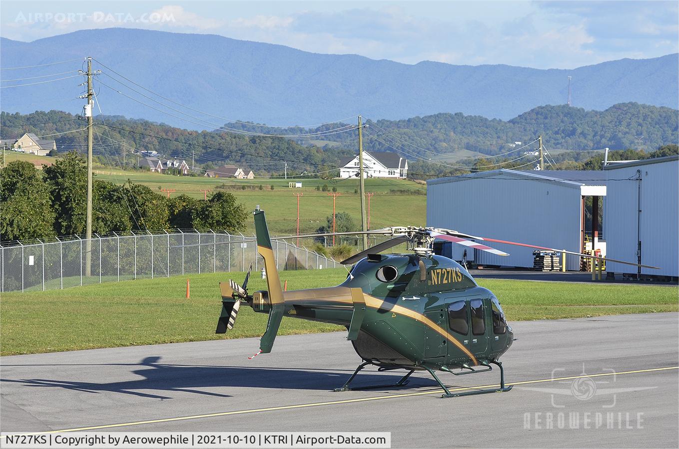 N727KS, 2010 Bell 429 GlobalRanger C/N 57023, Parked at Tri-Cities Airport (KTRI)
10Oct21