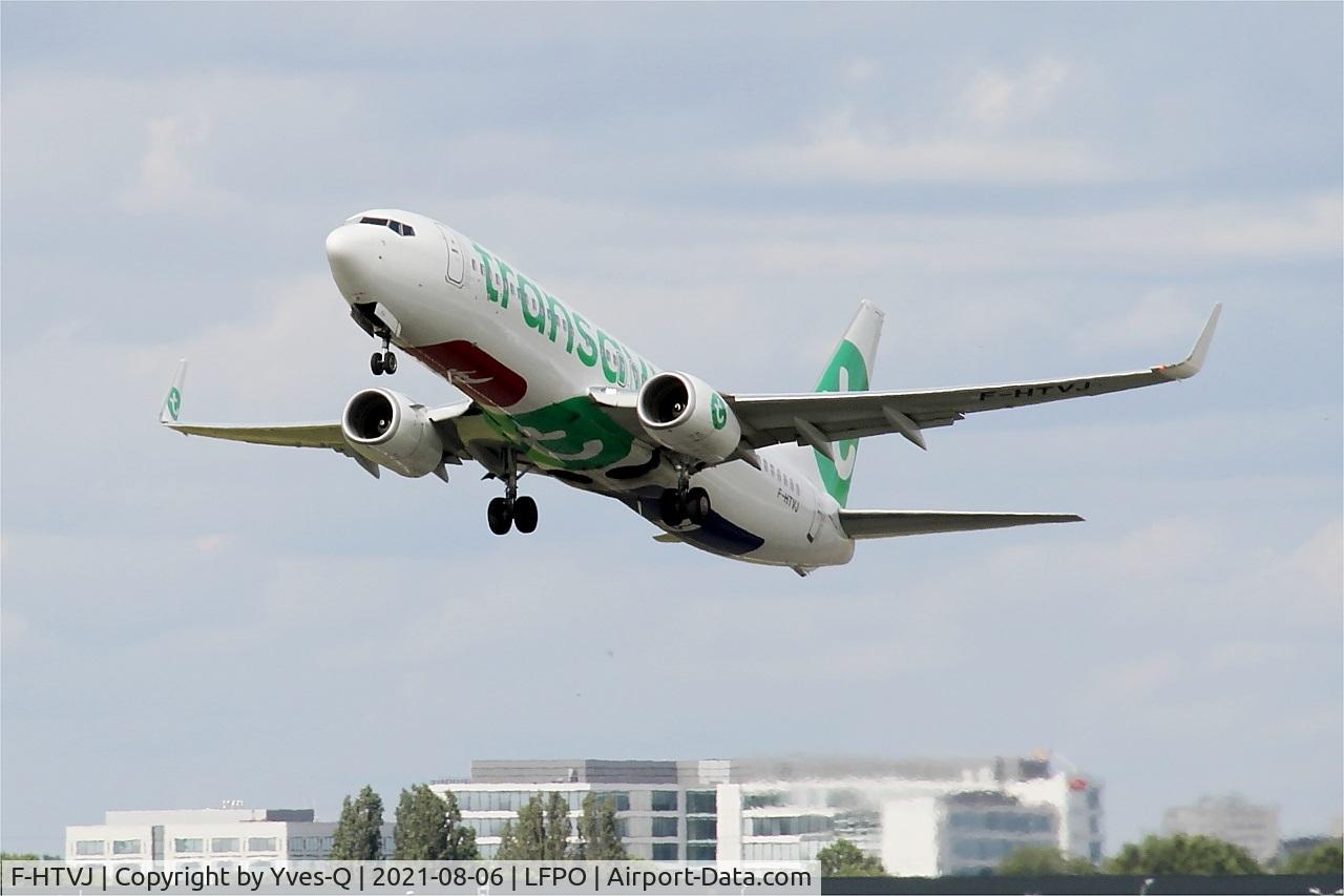 F-HTVJ, 2018 Boeing 737-8K2 C/N 62152, Boeing 737-8K2, Take off rwy 24, Paris-Orly airport (LFPO-ORY)