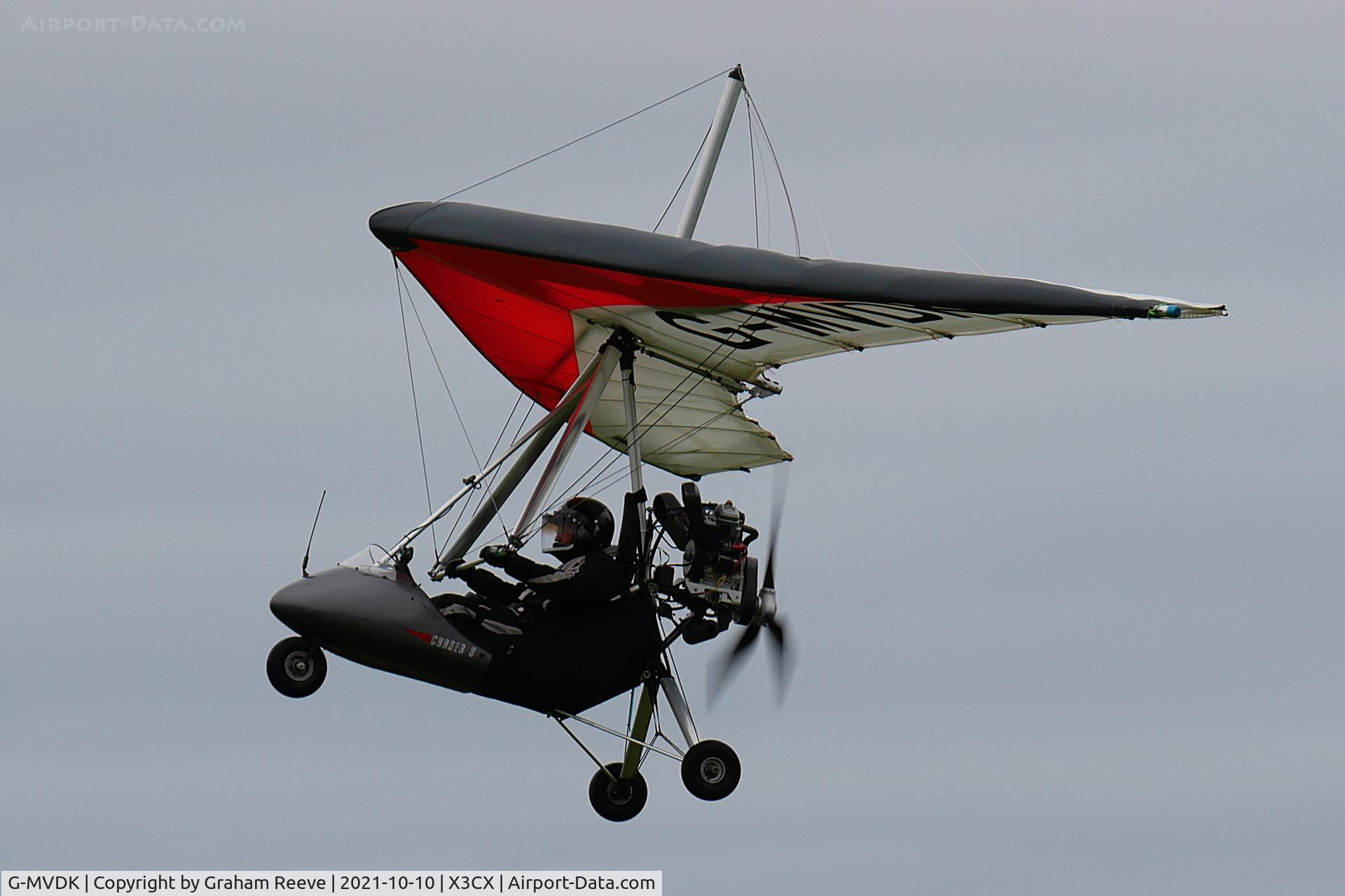 G-MVDK, 1988 Aerial Arts Chaser S C/N CH702, Departing from Northrepps.