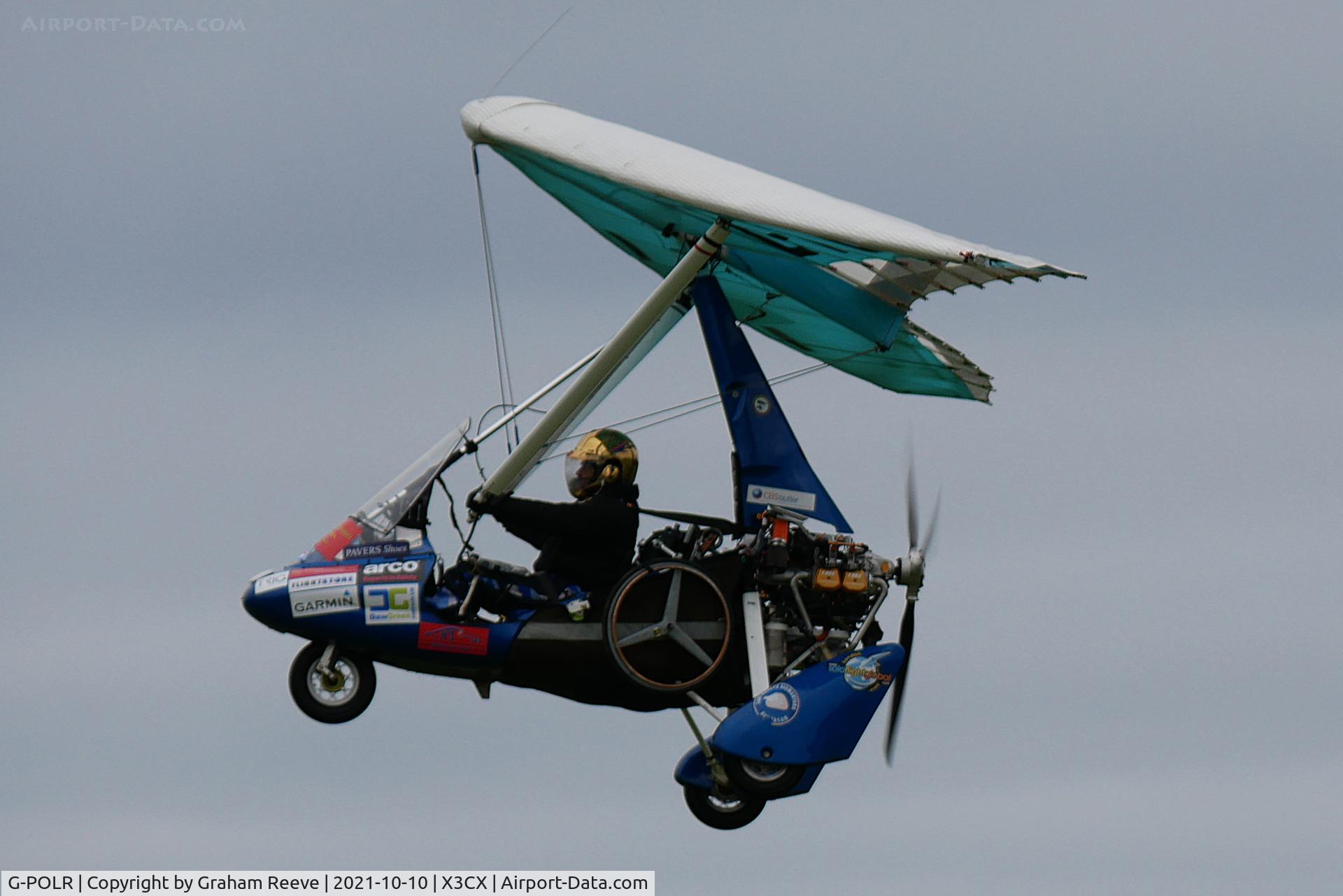 G-POLR, 2016 P&M Aviation QuikR C/N 8746, Departing from Northrepps.