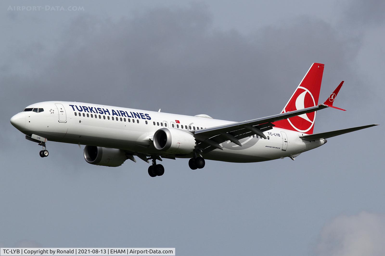 TC-LYB, 2019 Boeing 737-9 MAX C/N 60063, at spl