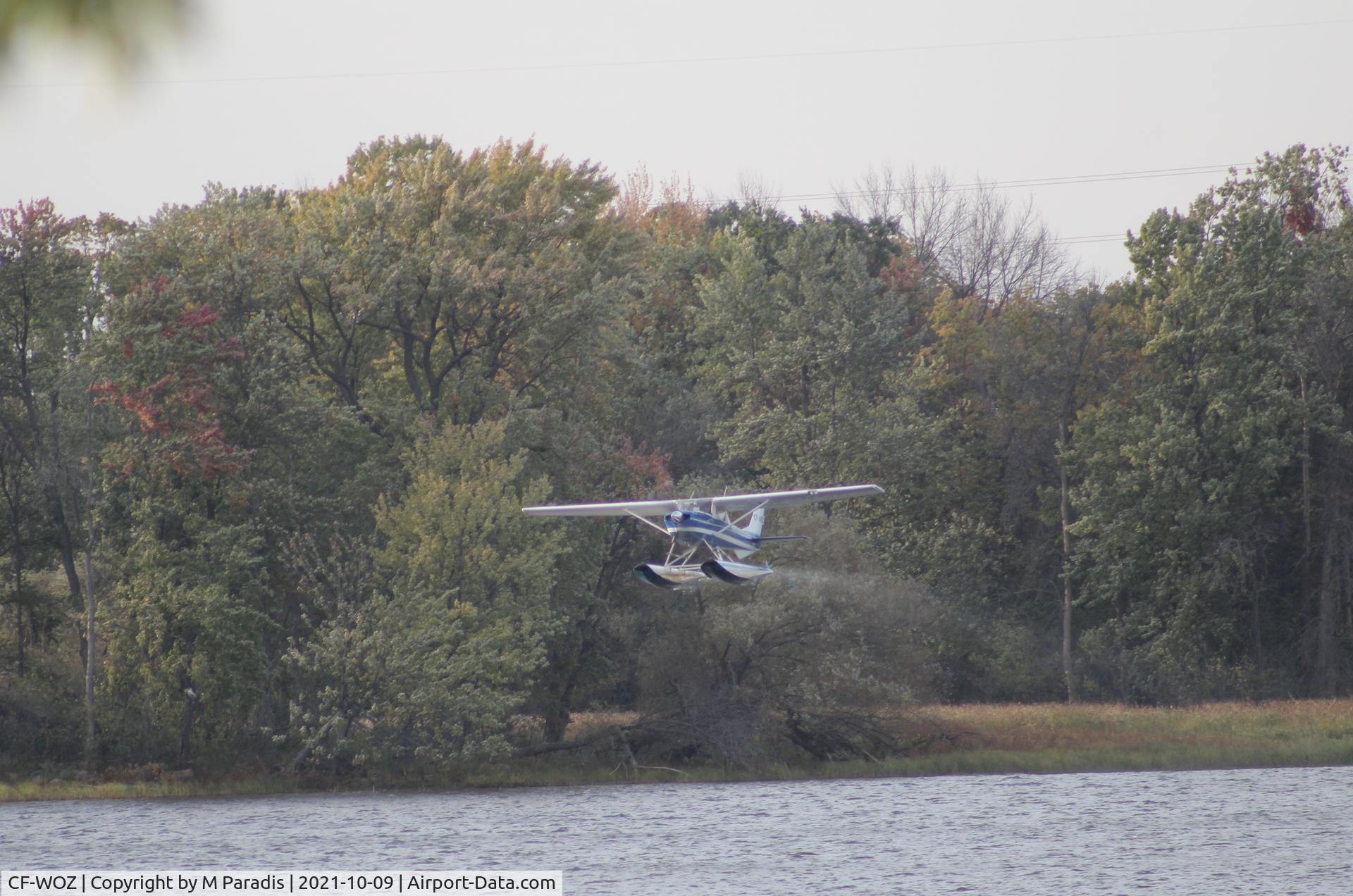 CF-WOZ, 1968 Cessna 150H C/N 15068551, Taking off in Pincourt Qc