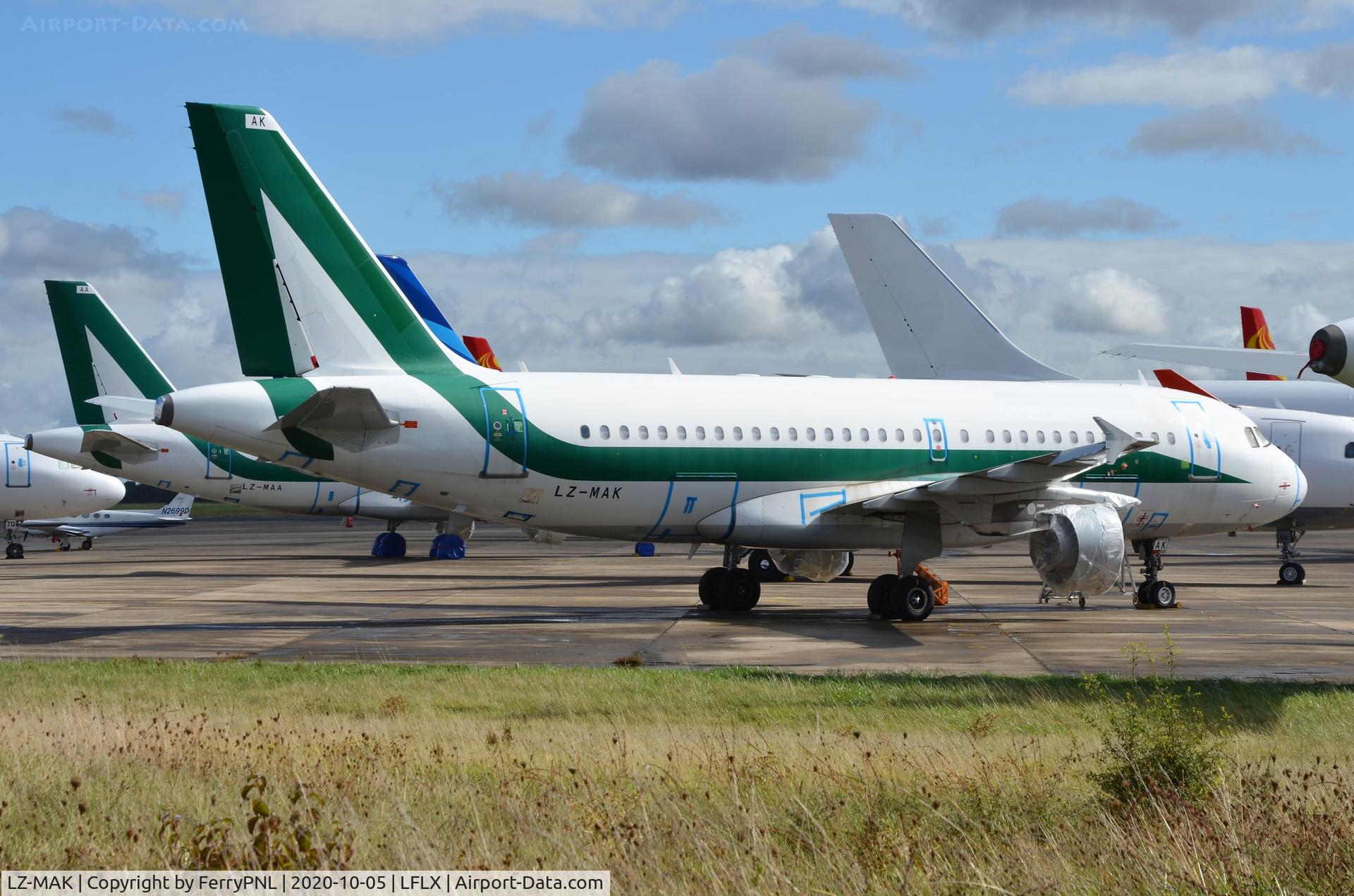 LZ-MAK, 2012 Airbus A319-111 C/N 5130, Former Alitalia A319 awaitng its future in CHR