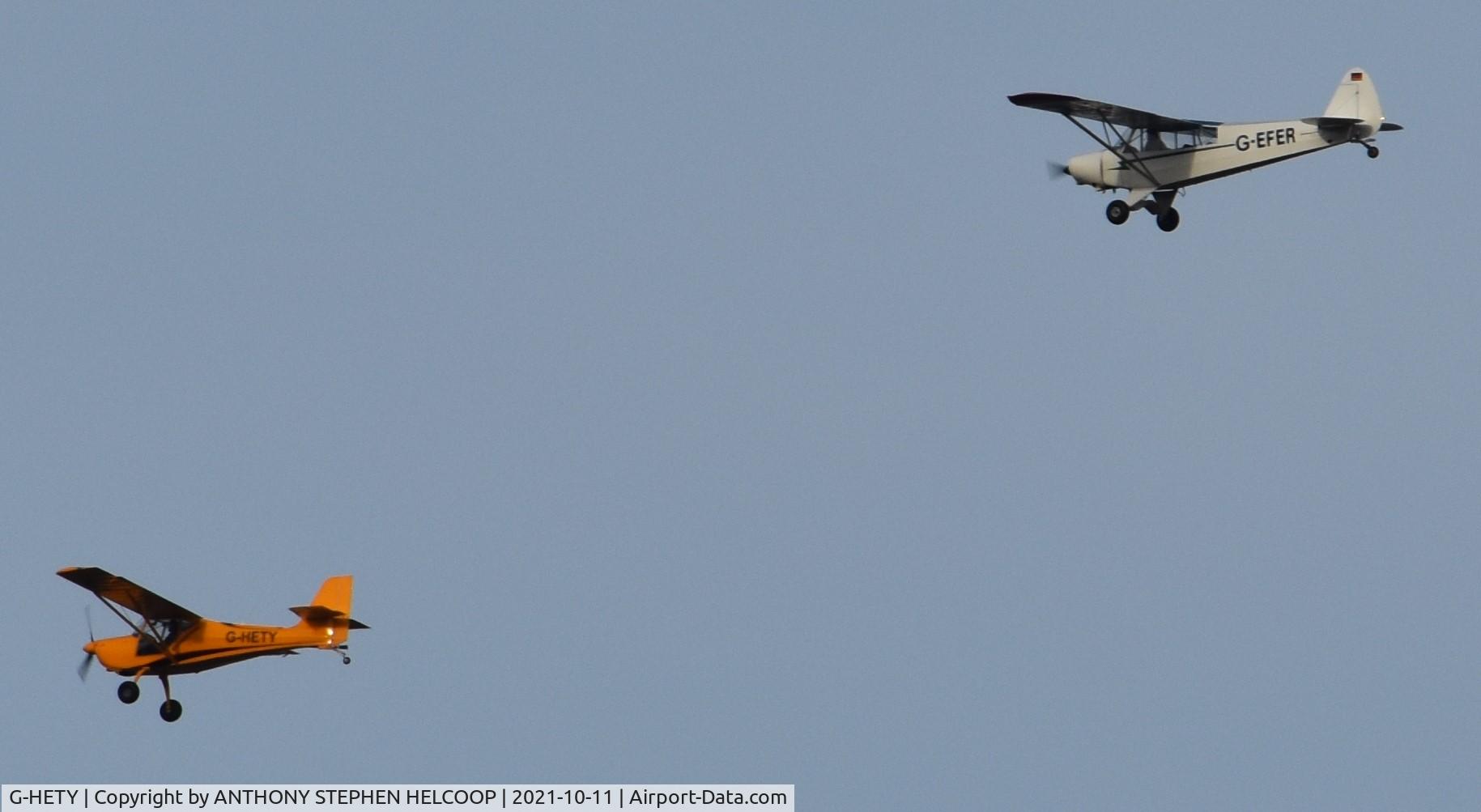 G-HETY, 2019 Aeropro EuroFox 912 C/N LAA 376-15612, Over Lincolnshire 60kts 1,500ft  11-10-2021