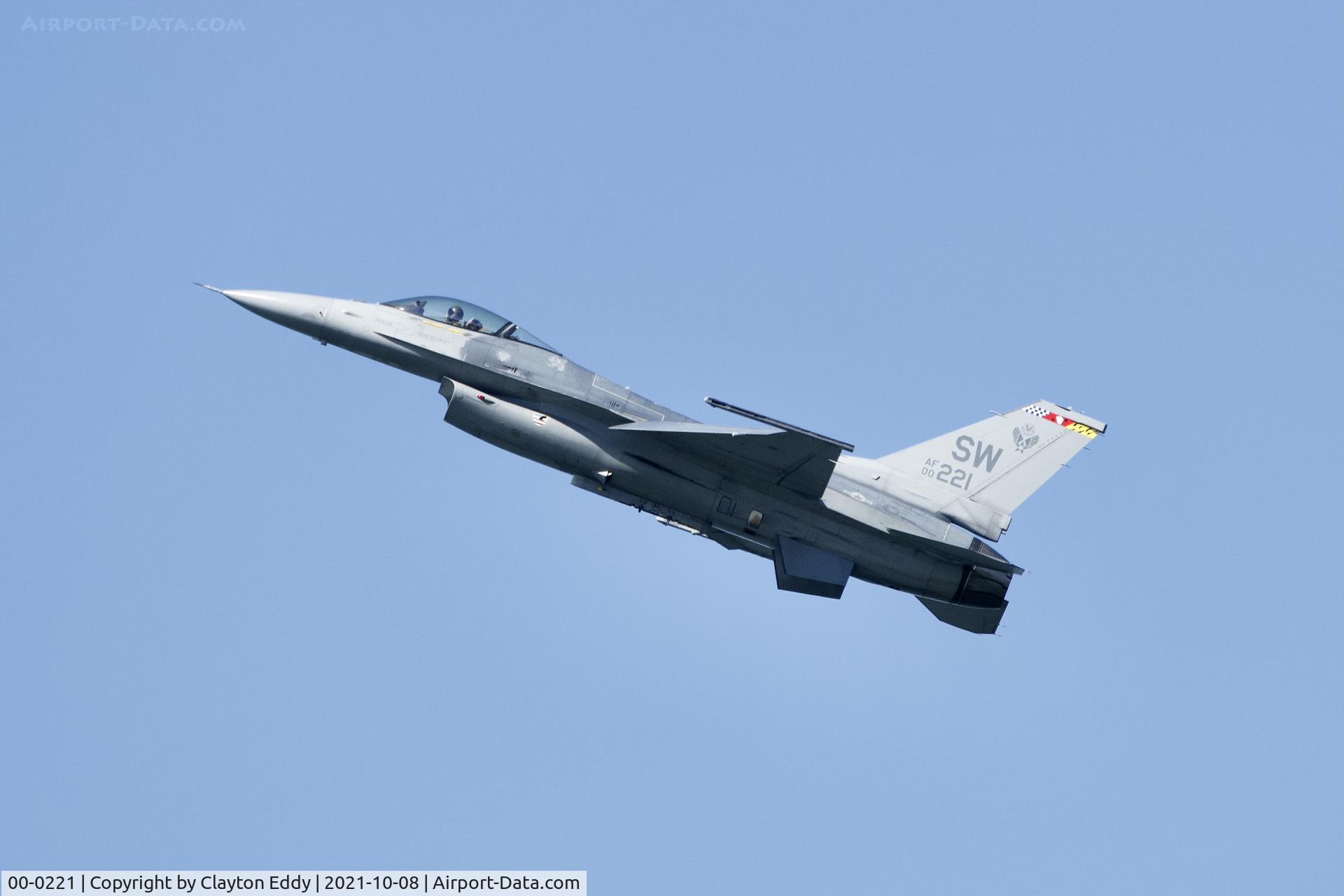 00-0221, Lockheed Martin F-16CM Fighting Falcon C/N CC-183, Fleet Week San Francisco Bay 2021.