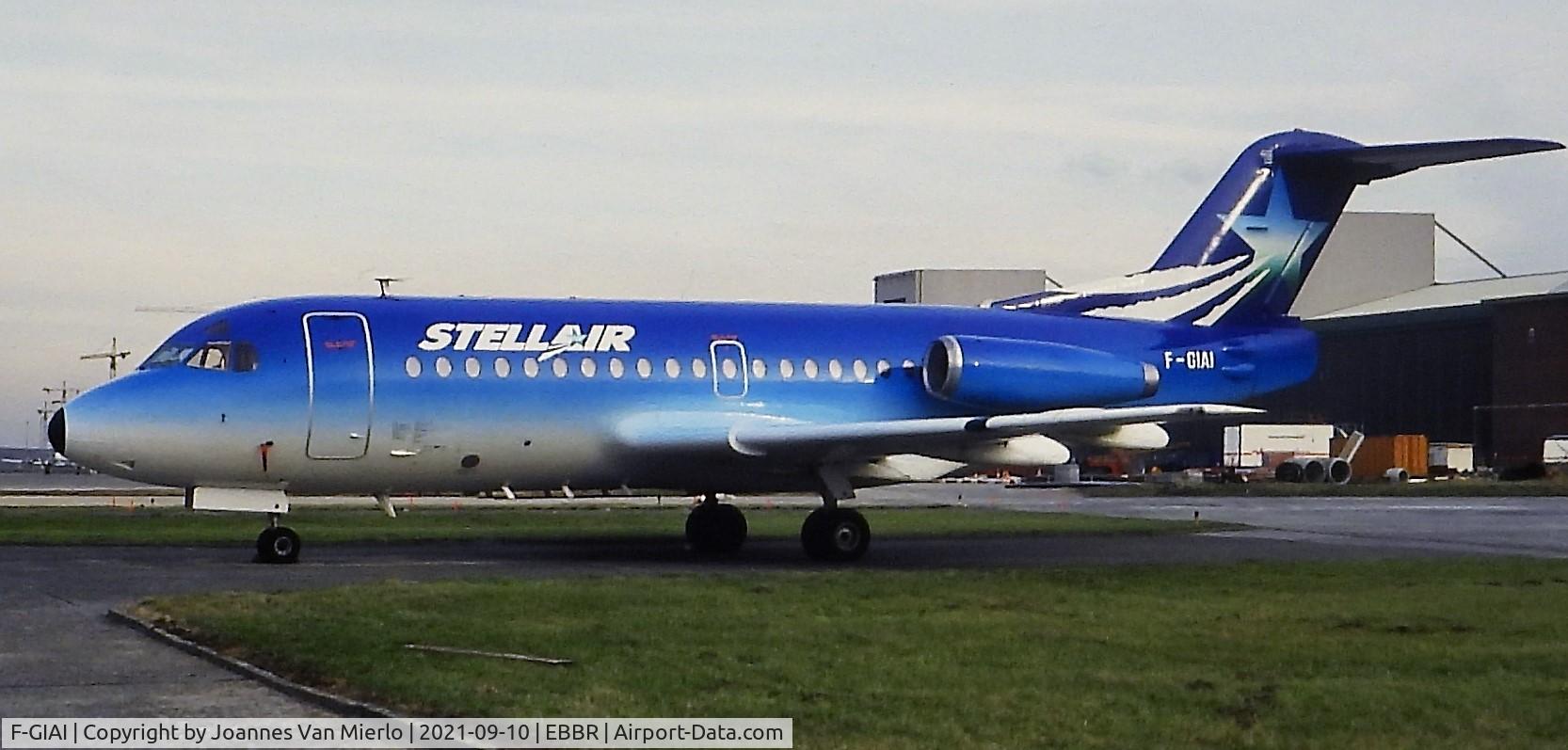 F-GIAI, 1969 Fokker F.28-1000 Fellowship C/N 11013, Slide scan