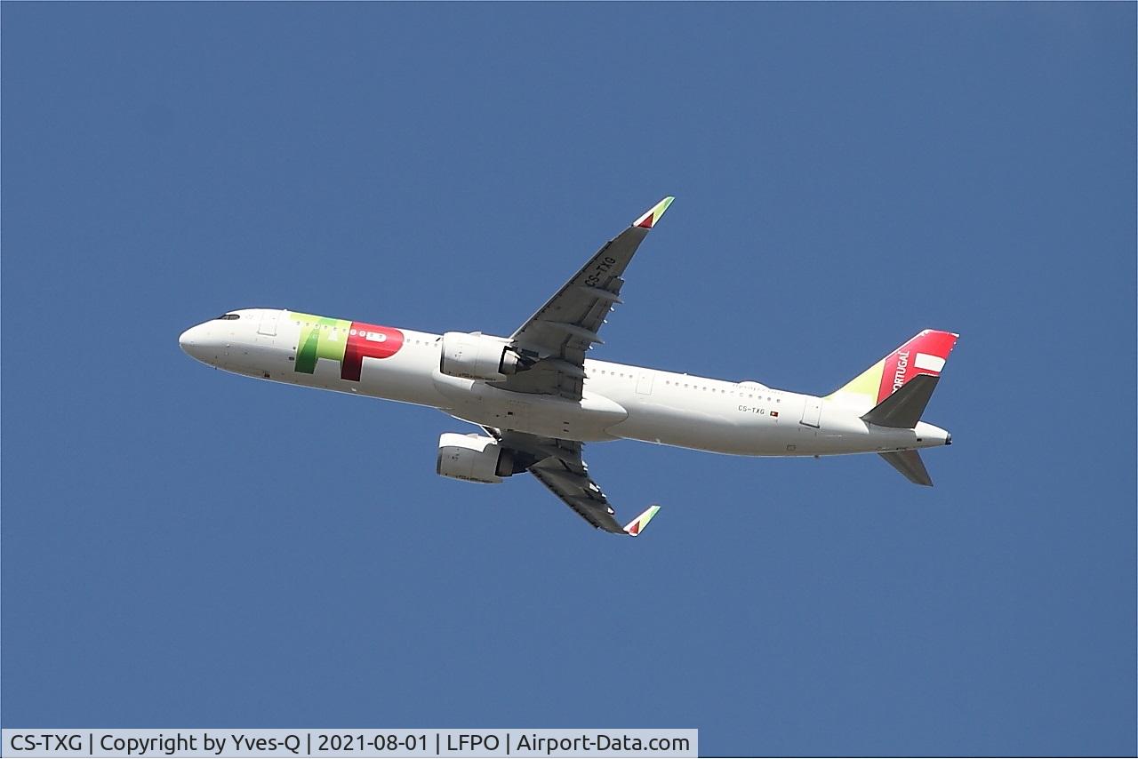 CS-TXG, 2021 Airbus A321-251NX C/N 10157, Airbus 321-251NXLR, Climbing from rwy 24, Paris Orly airport (LFPO-ORY)