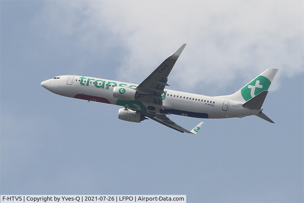F-HTVS, 2012 Boeing 737-86J C/N 37766, Boeing 737-86J, Climbing from rwy 24, Paris Orly airport (LFPO-ORY)