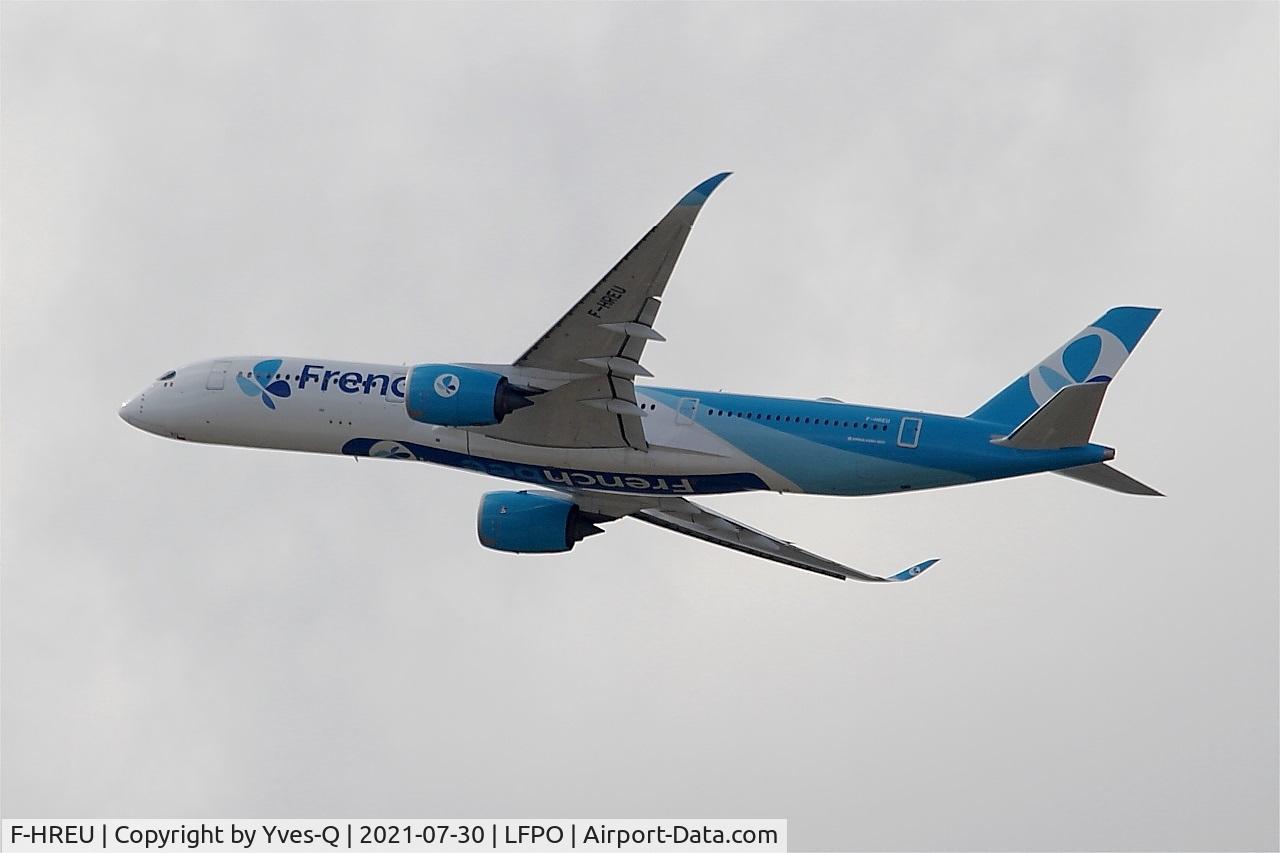 F-HREU, 2014 Airbus A350-941 C/N 005, Airbus A350-941, Climbing from rwy 24, Paris Orly airport (LFPO-ORY)