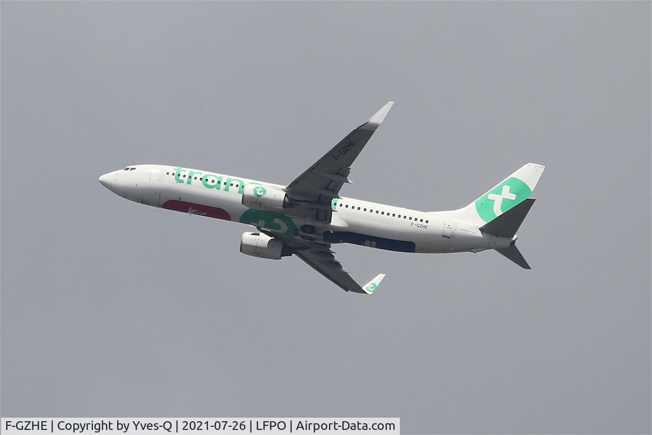 F-GZHE, 2008 Boeing 737-8K2 C/N 29678, Boeing 737-8K2, Climbing from rwy 24, Paris-Orly airport (LFPO-ORY)