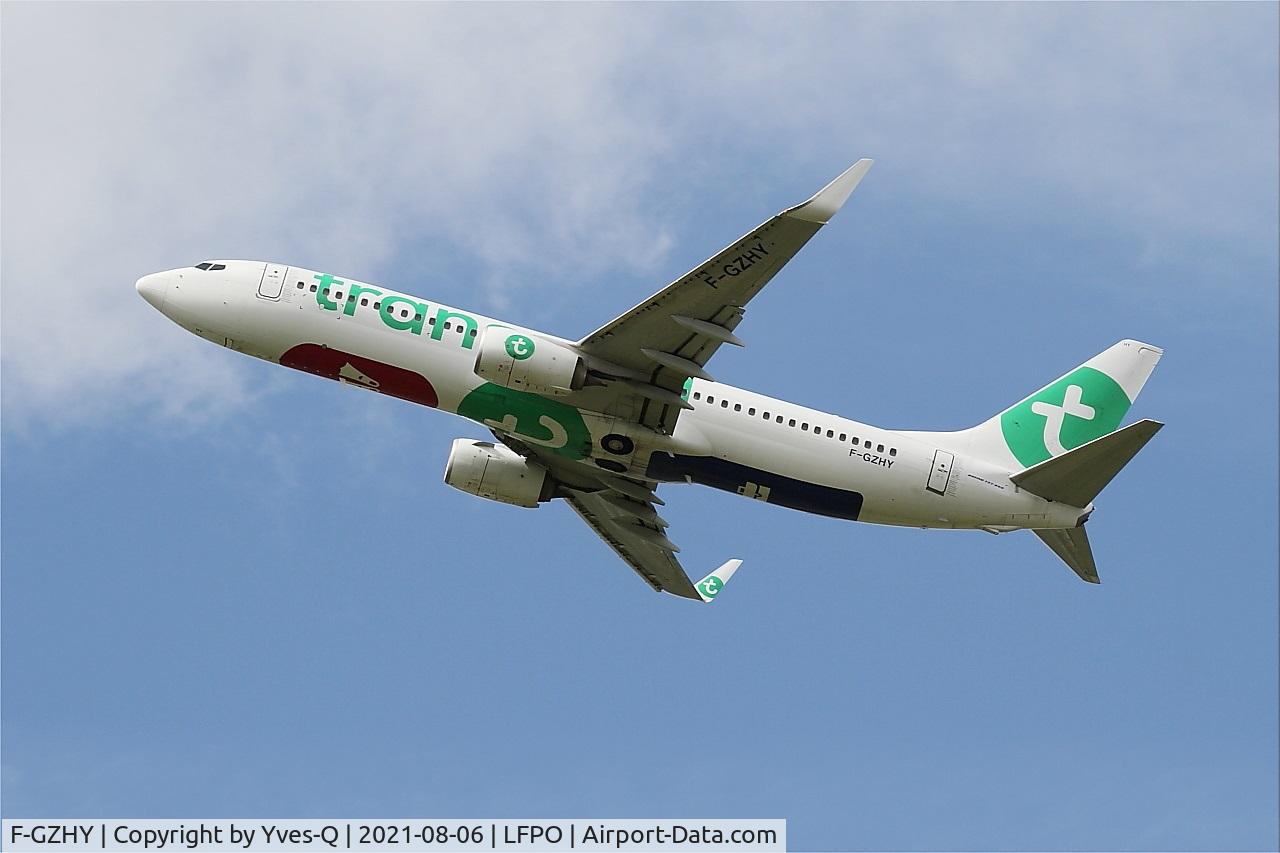 F-GZHY, 2016 Boeing 737-8K2 C/N 41344, Boeing 737-8K2, Take off rwy 24, Paris-Orly airport (LFPO-ORY)