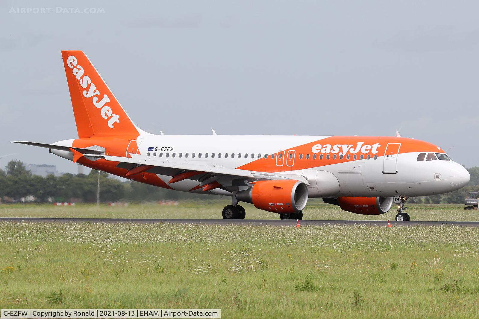 G-EZFW, 2010 Airbus A319-111 C/N 4380, at spl