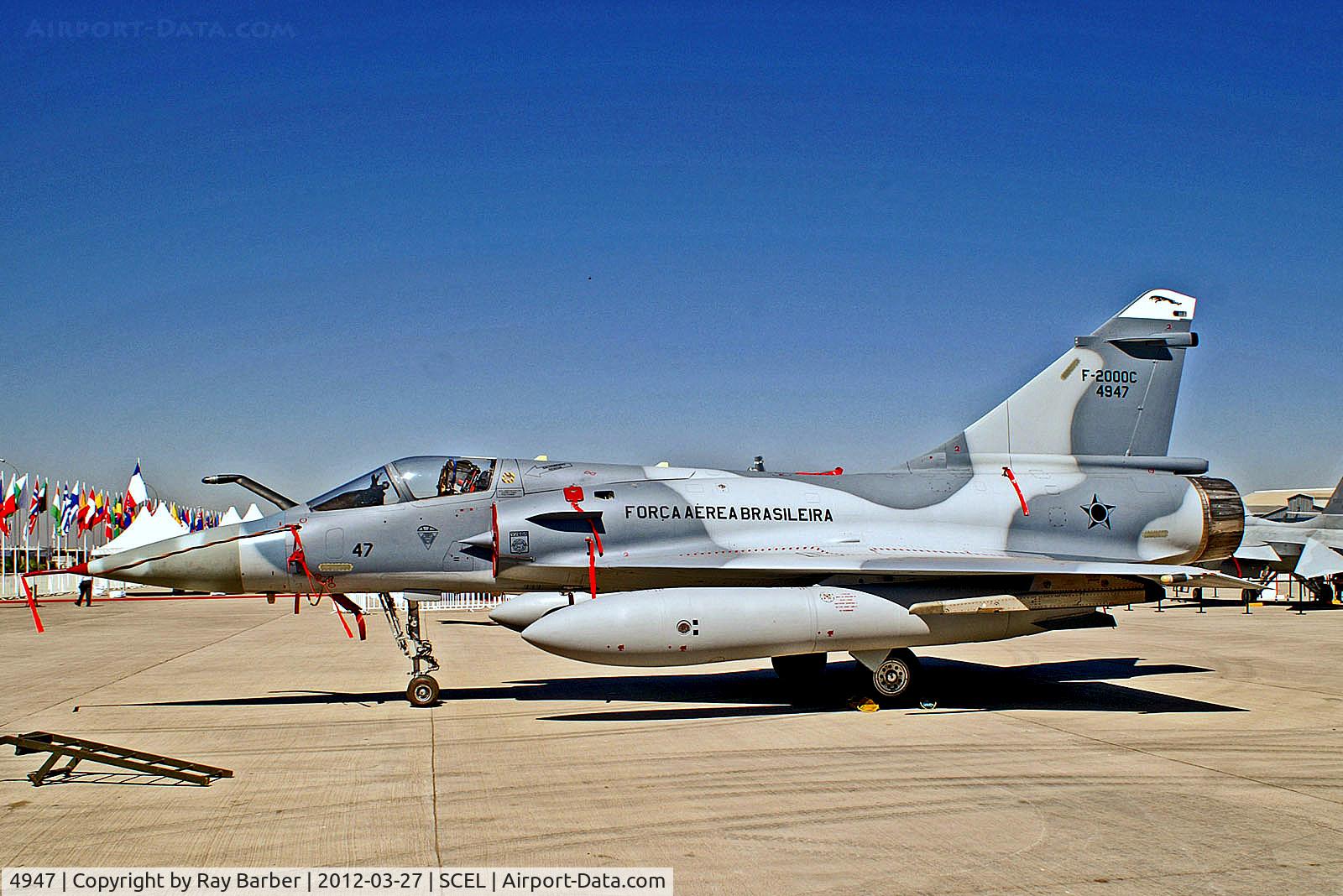 4947, Dassault Mirage F-2000C C/N 158, 4947   Dassault Mirage 2000C [158] (Brazilian Air Force) Santiago-Arturo Merino Benitez Int'l~CC 27/03/2012