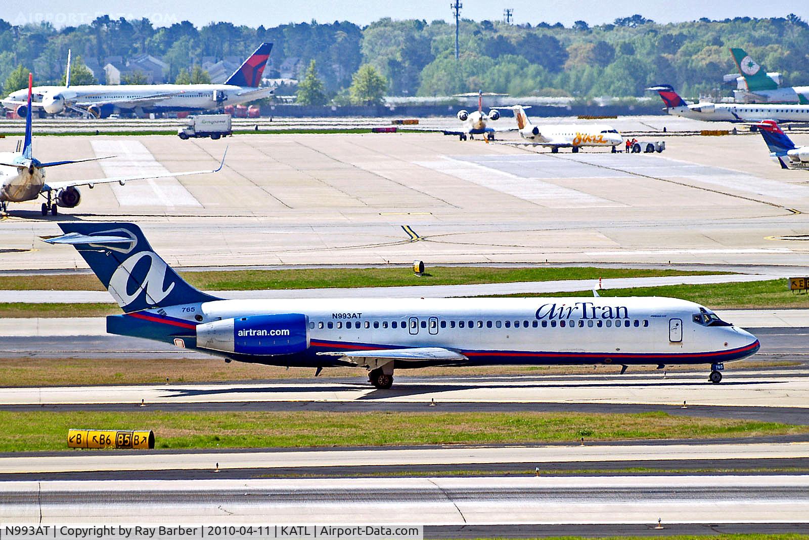 N993AT, 2002 Boeing 717-200 C/N 55137, N993AT   Boeing 717-2BD [55137] (AirTran Airways) Atlanta-Hartsfield~N 11/04/2010