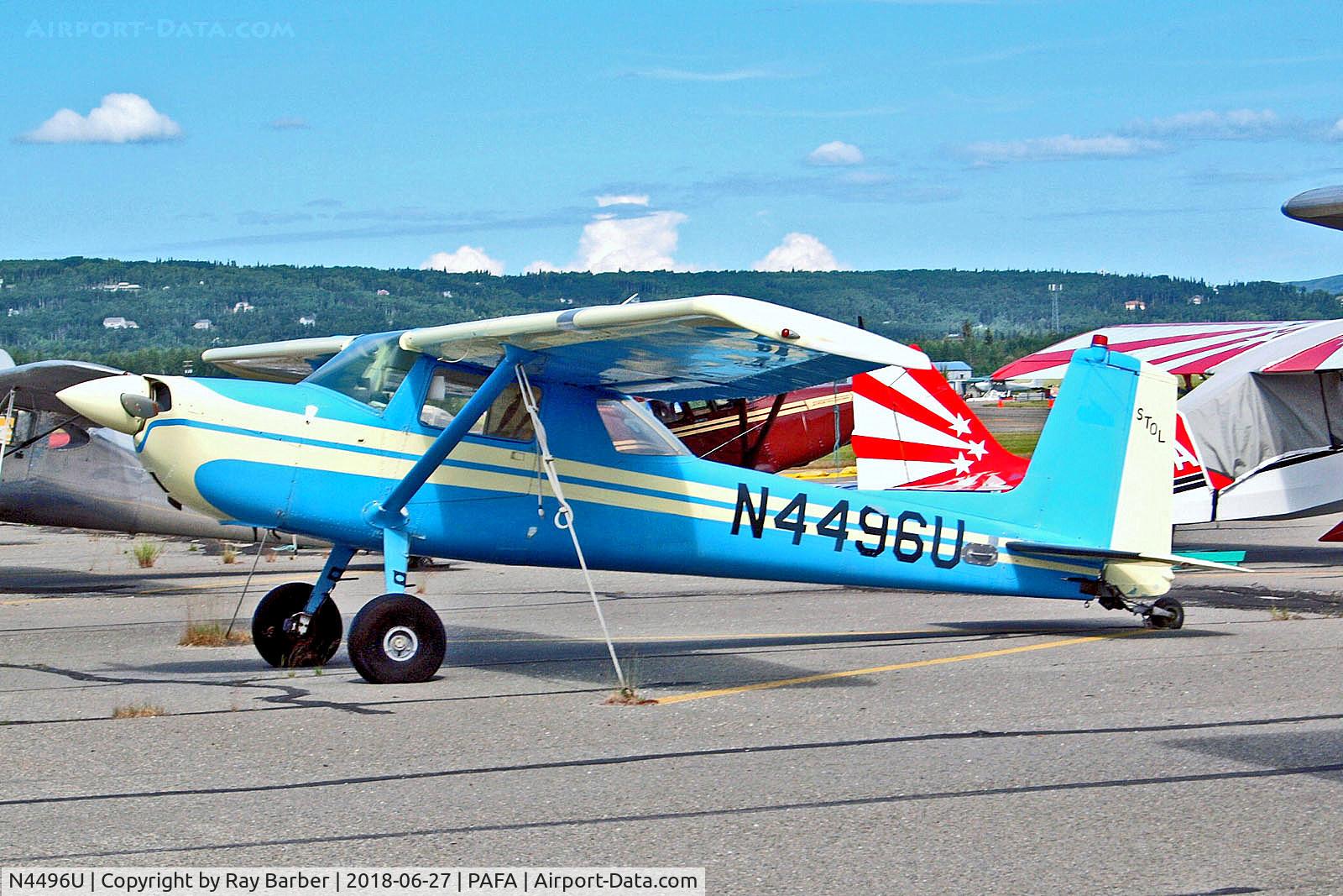N4496U, 1964 Cessna 150D C/N 15060496, N4496U   Cessna 150D [150-60496] Fairbanks~G 27/06/2018