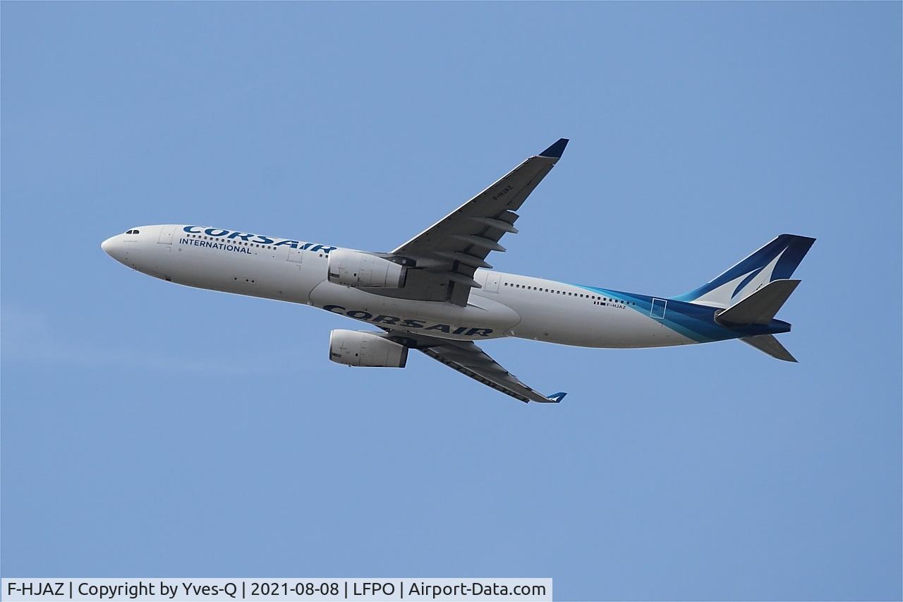 F-HJAZ, 2009 Airbus A330-343 C/N 1077, Airbus A330-343X, Climbing from rwy 24, Paris-Orly airport (LFPO-ORY)