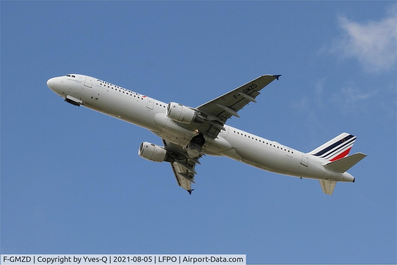 F-GMZD, 1995 Airbus A321-111 C/N 0529, Airbus A321-111, Climbing from rwy 24, Paris-Orly airport (LFPO-ORY)