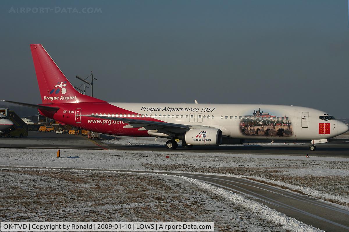 OK-TVD, 1999 Boeing 737-86N C/N 28595, at lows