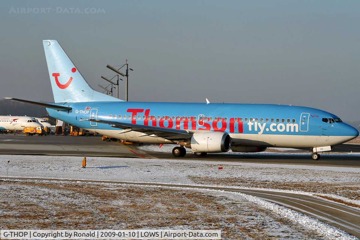 G-THOP, 1998 Boeing 737-3U3 C/N 28740, at lows