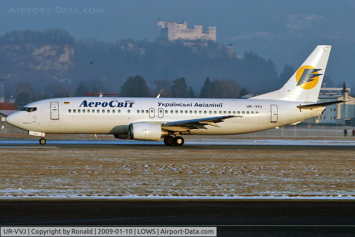 UR-VVJ, 1989 Boeing 737-448 C/N 24474, at lows