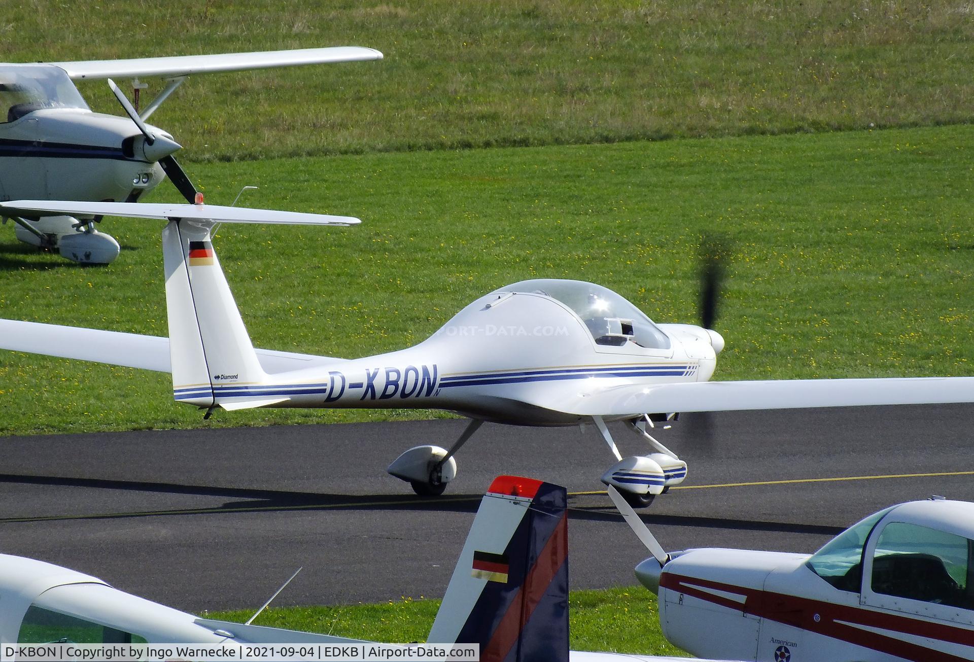 D-KBON, Diamond HK-36TC Super Dimona C/N 3621, Diamond HK-36TC Super Dimona at Bonn-Hangelar airfield during the Grumman Fly-in 2021