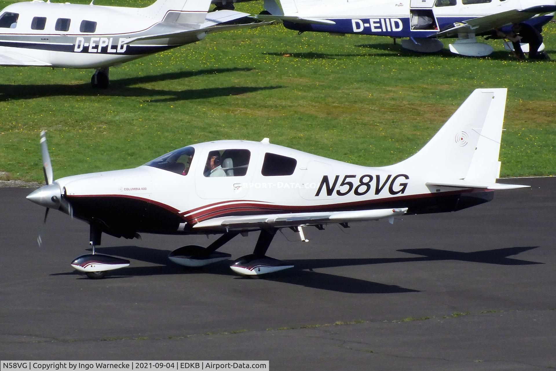 N58VG, 2006 Columbia Aircraft Mfg LC-41-550FG Columbia 400 C/N 41640, Columbia 400 (LC41-550FG) at Bonn-Hangelar airfield during the Grumman Fly-in 2021