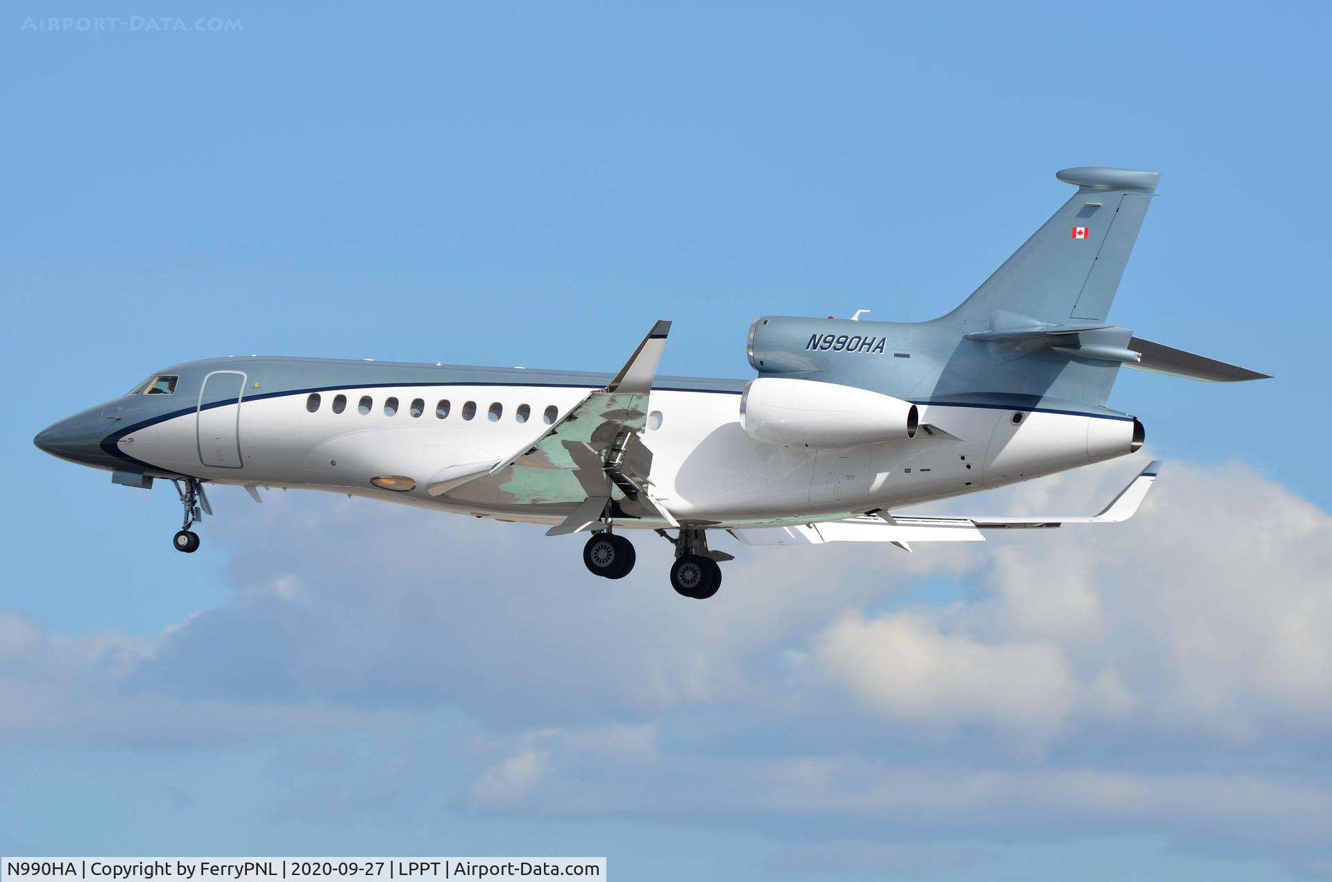 N990HA, 2008 Dassault Falcon 7X C/N 36, US registered DA7X with Canadian flag