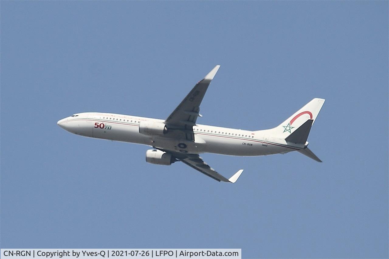 CN-RGN, 2013 Boeing 737-8B6 C/N 33075, Boeing 737-8B6, Climbing from rwy 24, Paris Orly airport (LFPO-ORY)