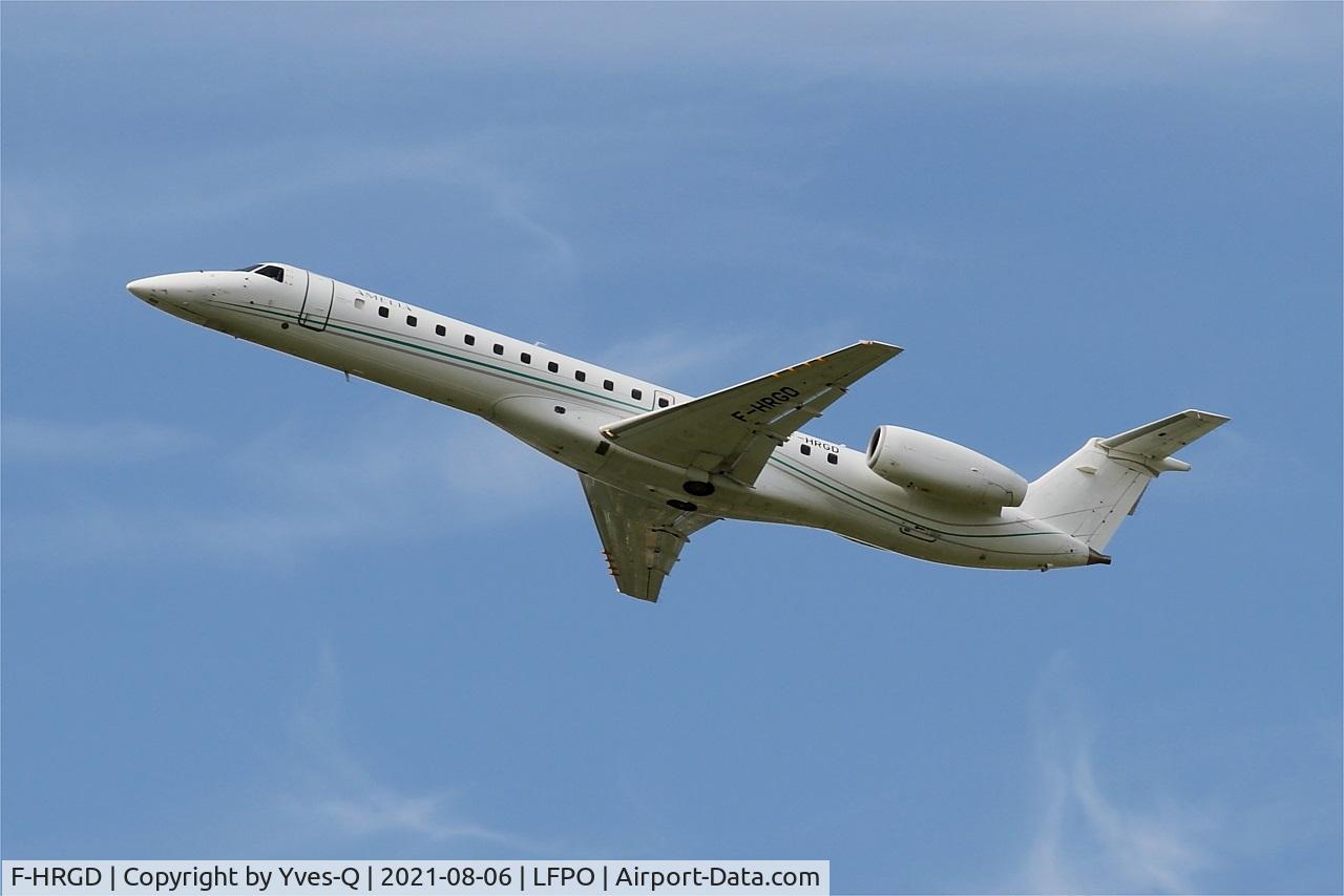 F-HRGD, 2001 Embraer EMB-145LU (ERJ-145LU) C/N 145369, Embraer ERJ-145LU, Take off rwy 24, Paris Orly airport (LFPO-ORY)