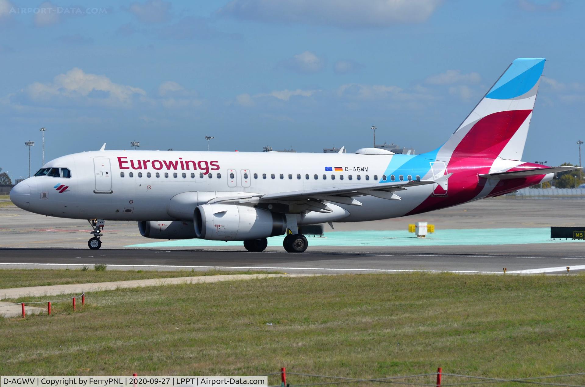 D-AGWV, 2013 Airbus A319-132 C/N 5467, Eurowings A319 returning to Germany