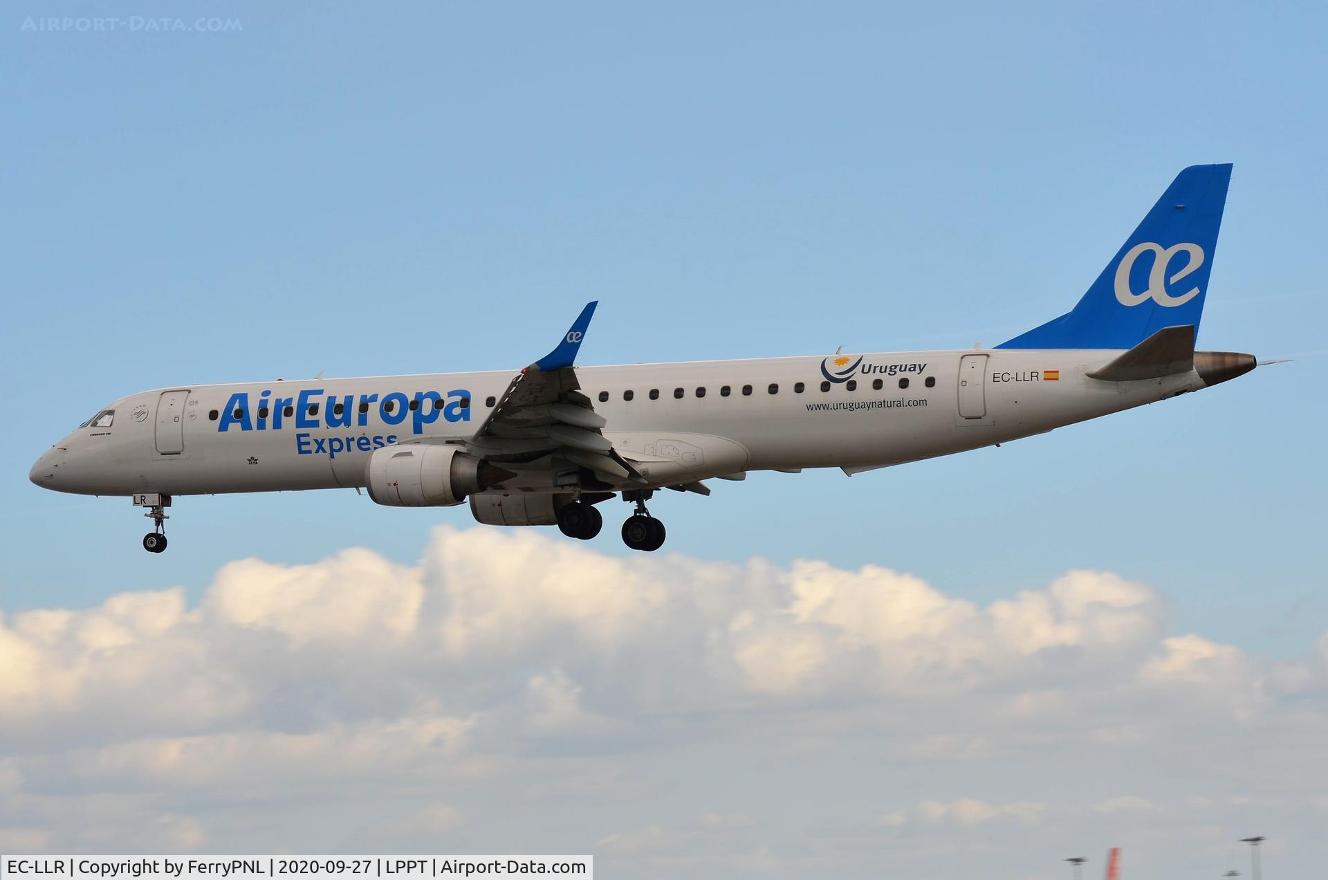 EC-LLR, 2011 Embraer 195LR (ERJ-190-200LR) C/N 19000452, Air Europa ERJ195 landing