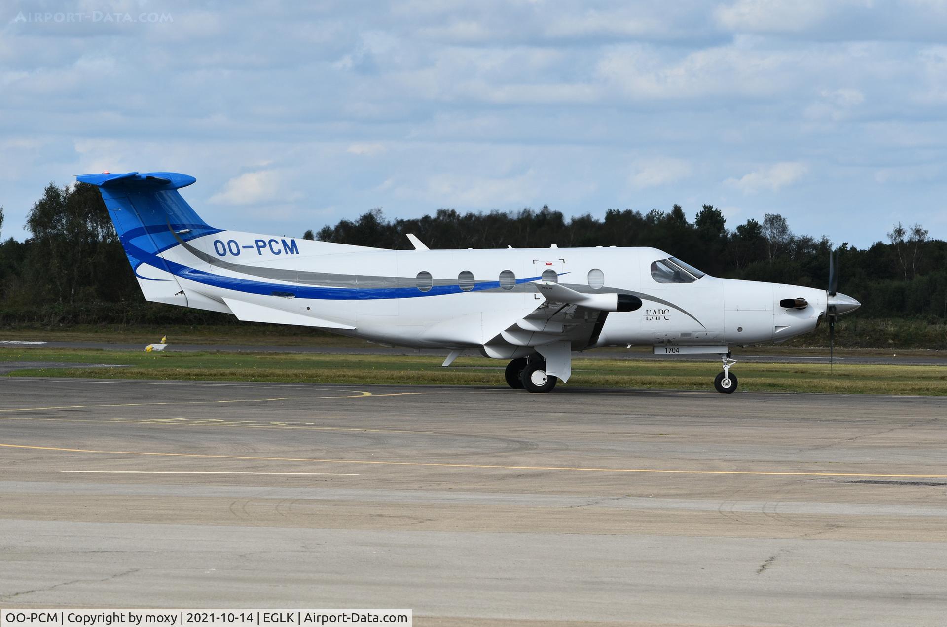 OO-PCM, 2017 Pilatus PC-12/47E NG C/N 1704, Pilatus PC-12/47E NG arriving Blackbushe from Dundee EGPN.