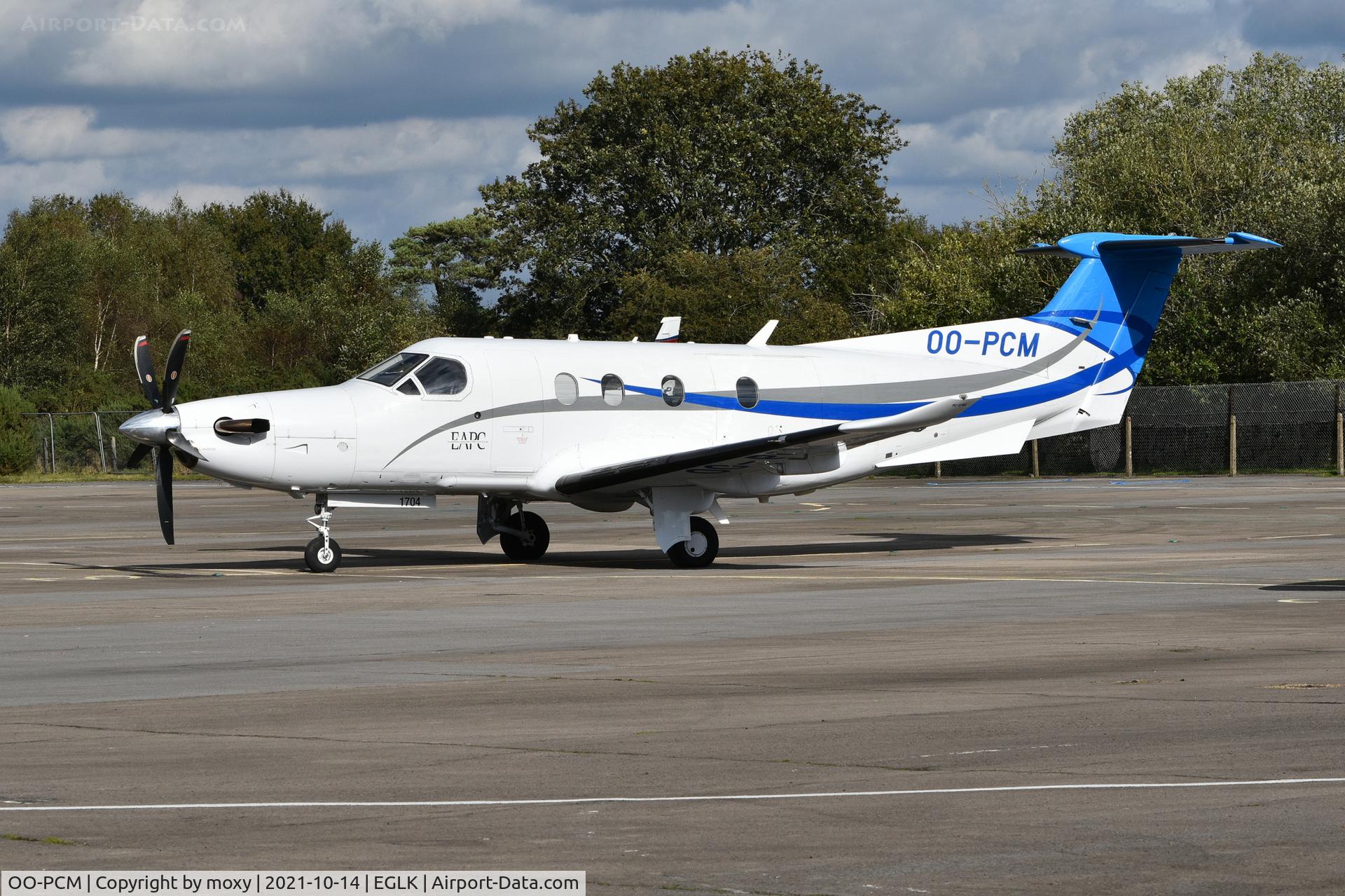 OO-PCM, 2017 Pilatus PC-12/47E NG C/N 1704, Pilatus PC-12/47E NG at Blackbushe.