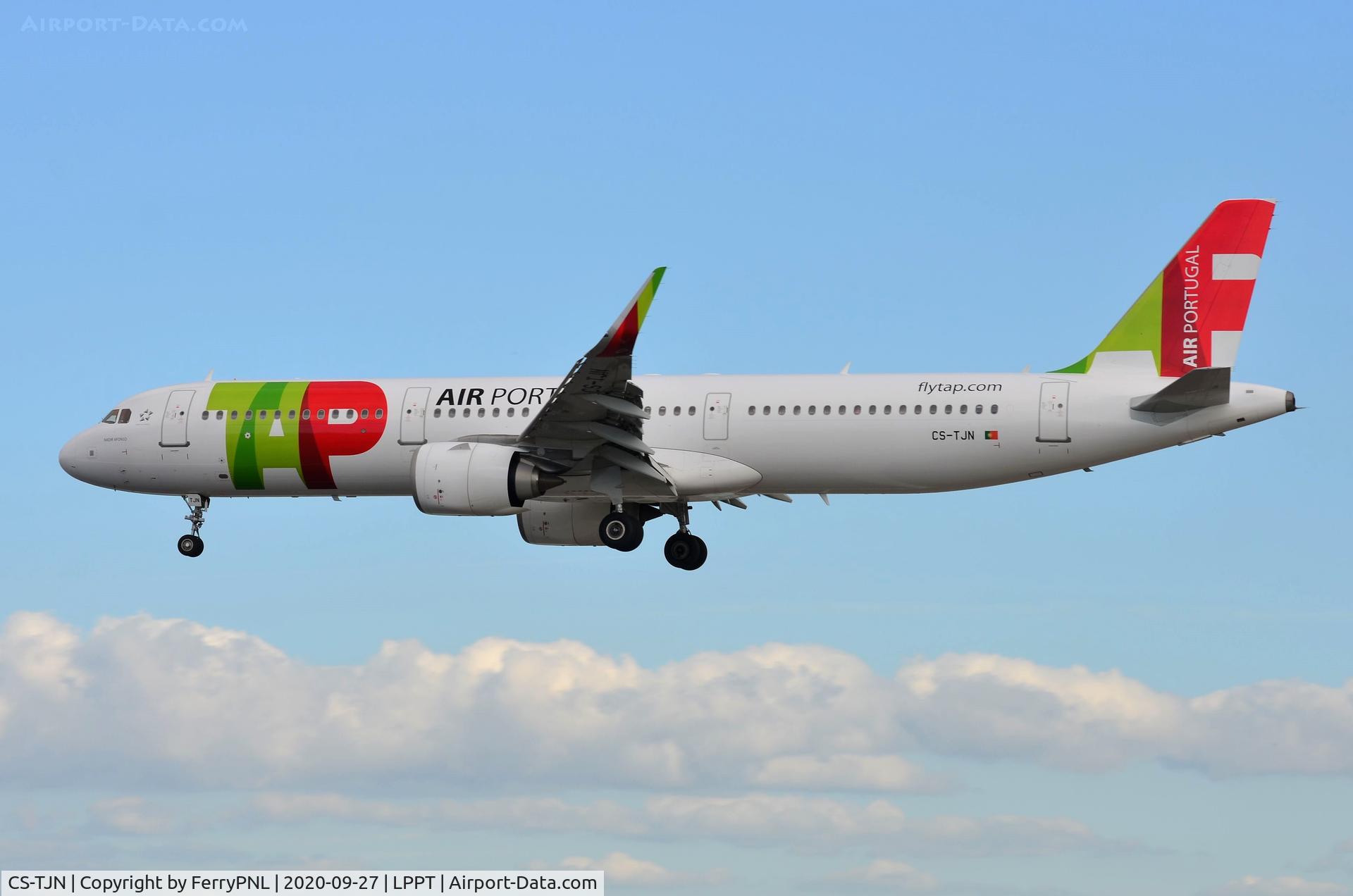 CS-TJN, 2018 Airbus A321-251N C/N 8318, TAP A321N landing