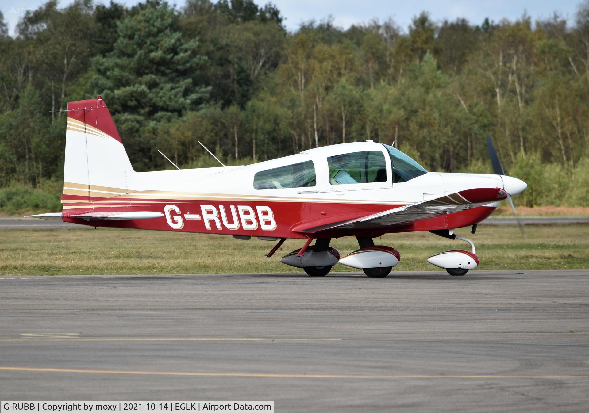 G-RUBB, 1978 Grumman American AA-5B Tiger C/N AA5B-0928, Grumman American AA-5B at Blackbushe. Ex OO-NAS