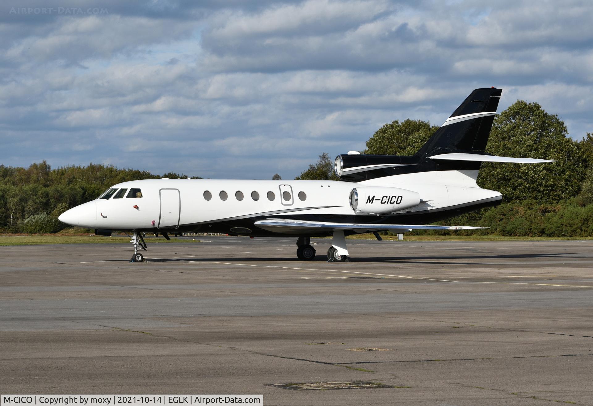 M-CICO, 2005 Dassault Falcon 50EX C/N 345, Dassault Falcon 50EX at Blackbushe.