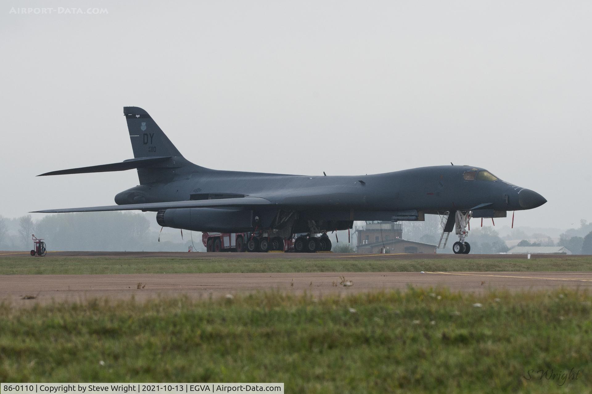 86-0110, 1986 Rockwell B-1B Lancer C/N 70, RAF Fairford, UK
