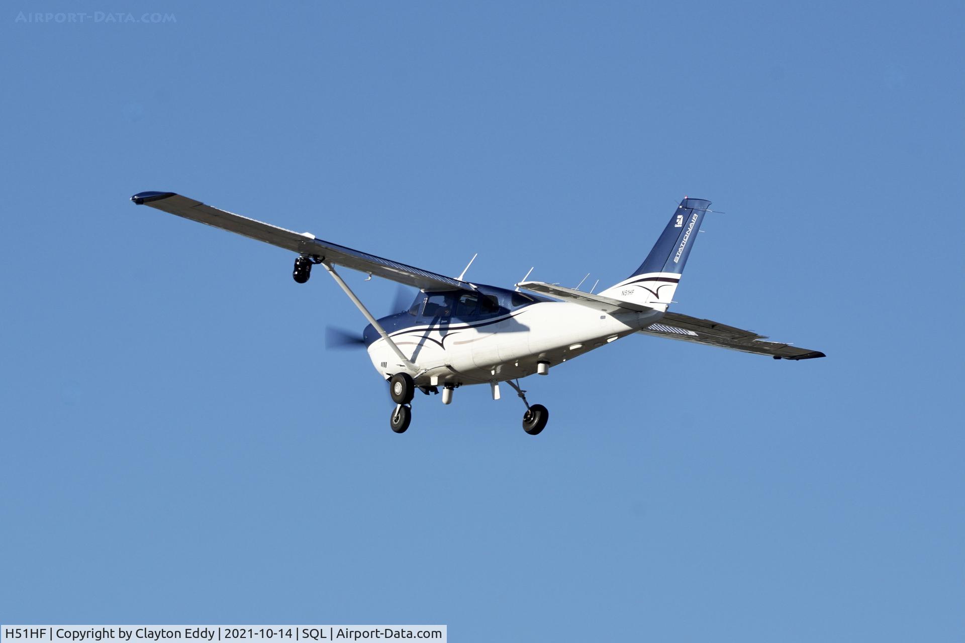 H51HF, 2012 Cessna 206H Stationair Stationair C/N 20608347, San Carlos airport California 2021.