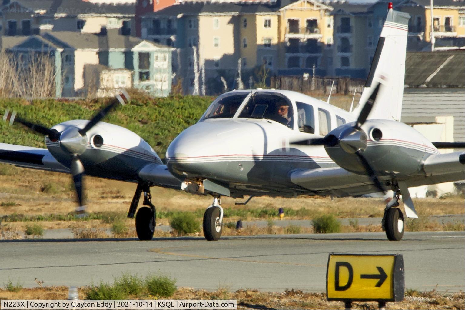 N223X, Piper PA-34-200T C/N 34-7970288, San Carlos airport California 2021.