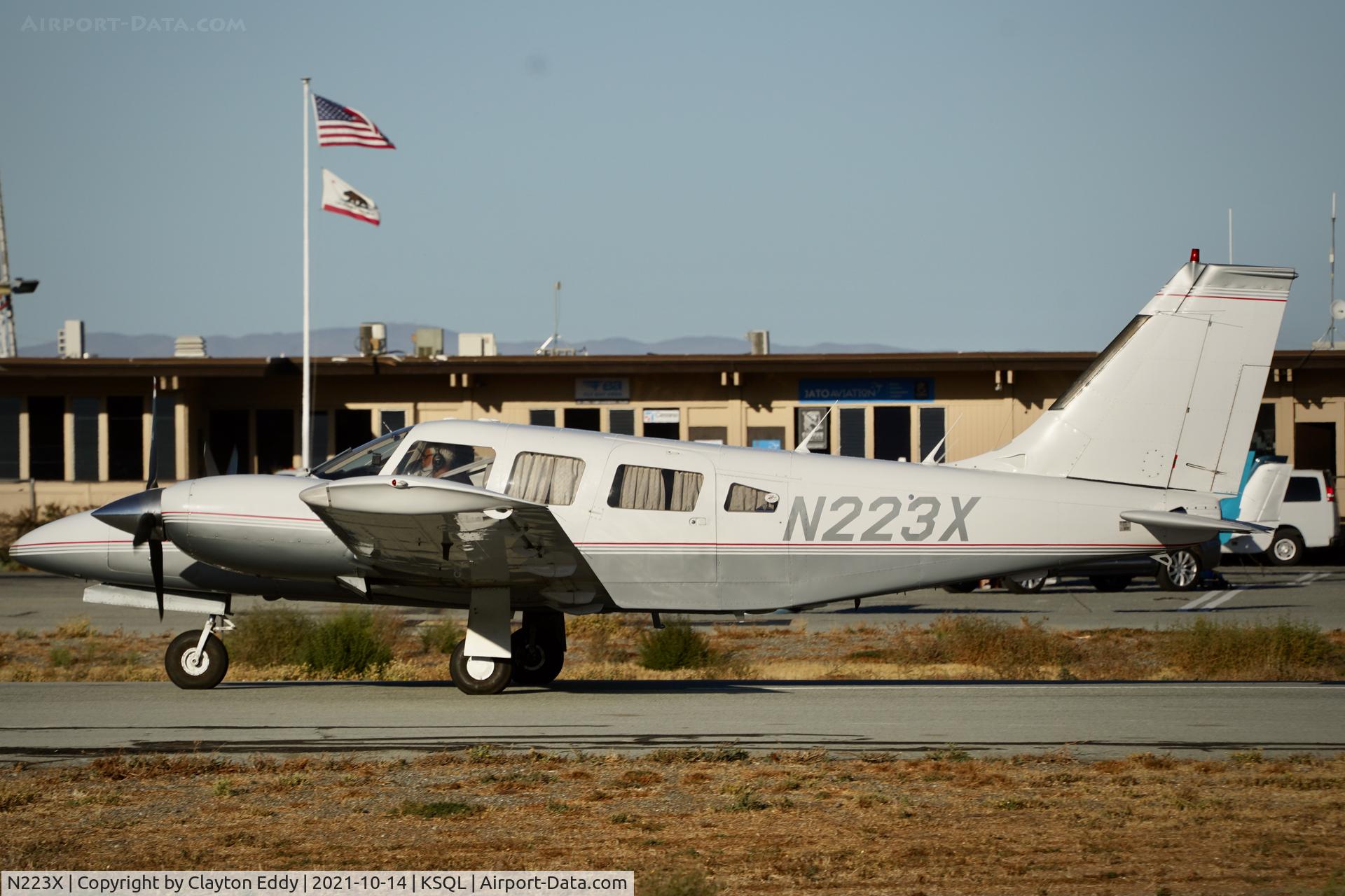 N223X, Piper PA-34-200T C/N 34-7970288, San Carlos airport California 2021.