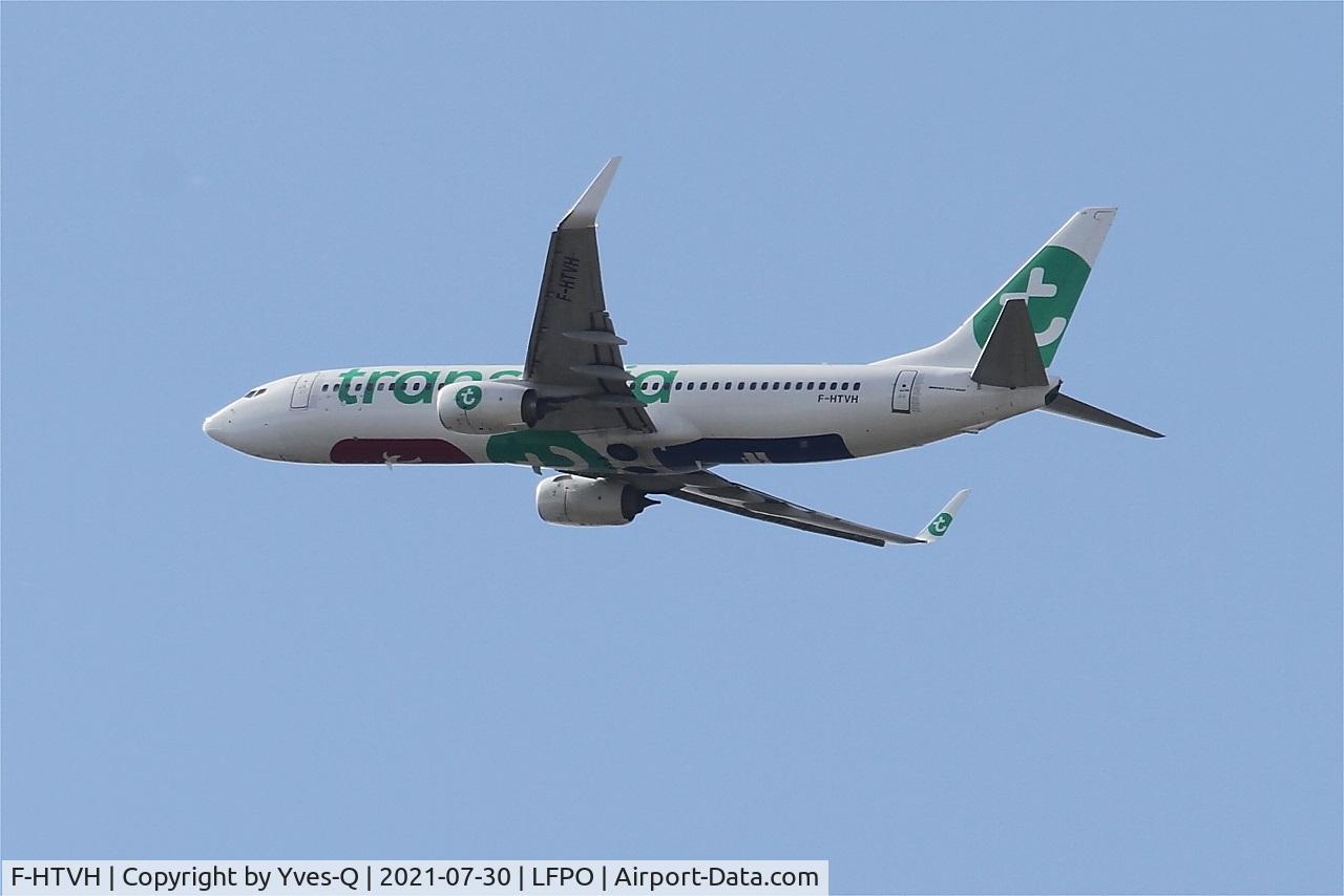 F-HTVH, Boeing 737-800 C/N 62163, Boeing 737-800, Climbing from rwy 24, Paris Orly airport (LFPO-ORY)