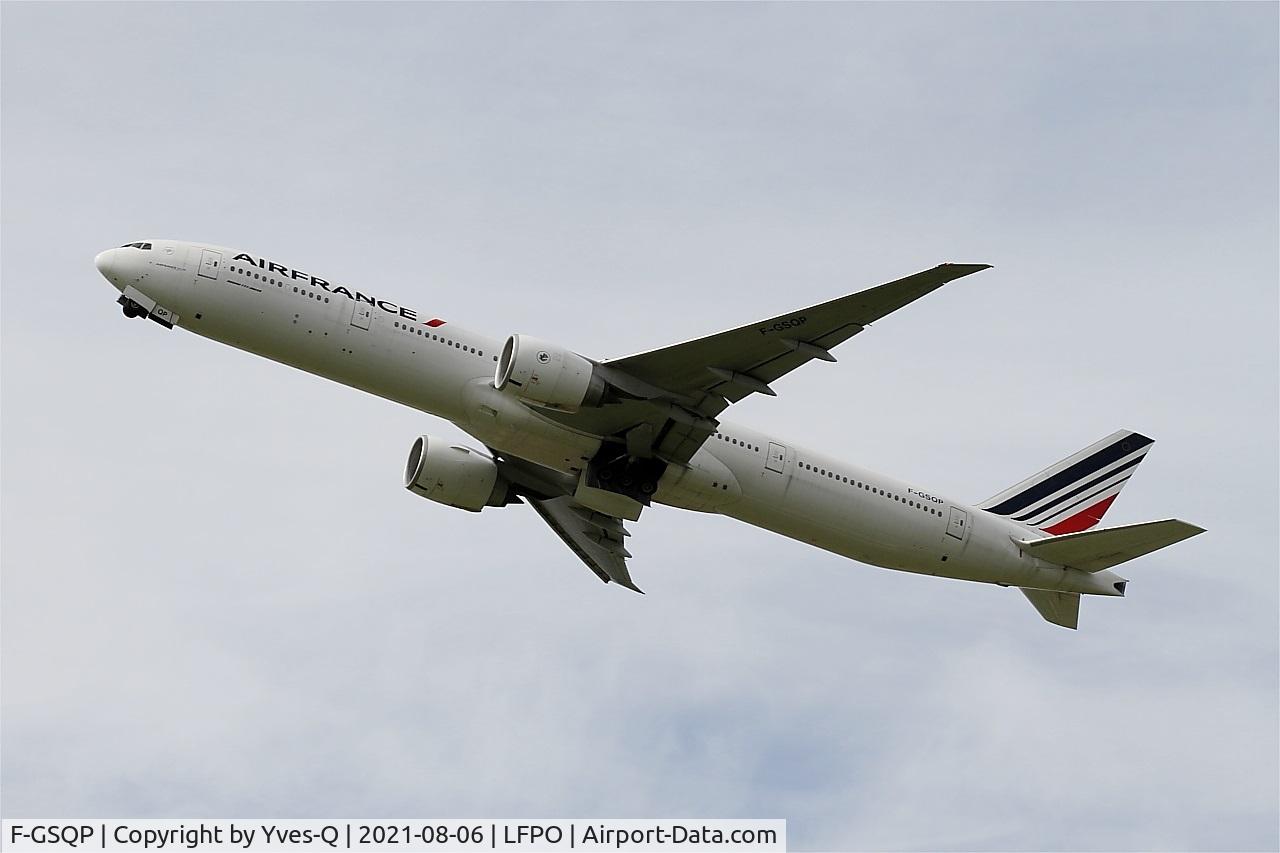 F-GSQP, 2006 Boeing 777-328/ER C/N 35676, Boeing 777-328ER, Climbing from rwy 24, Paris Orly airport (LFPO-ORY)